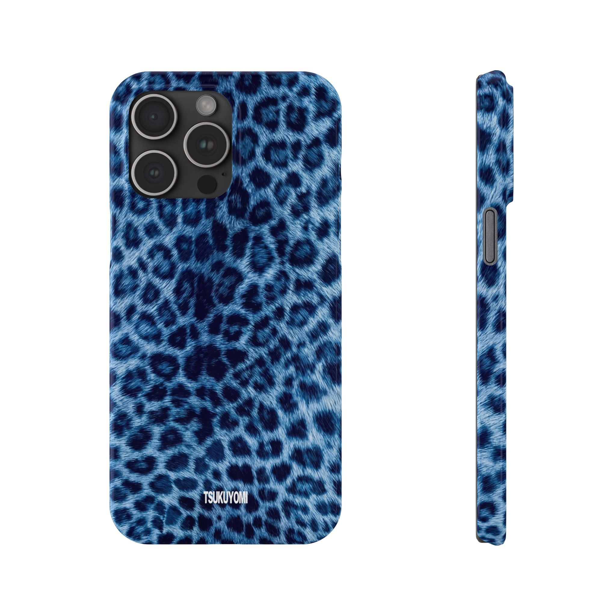 Blue Leopard Phone Case