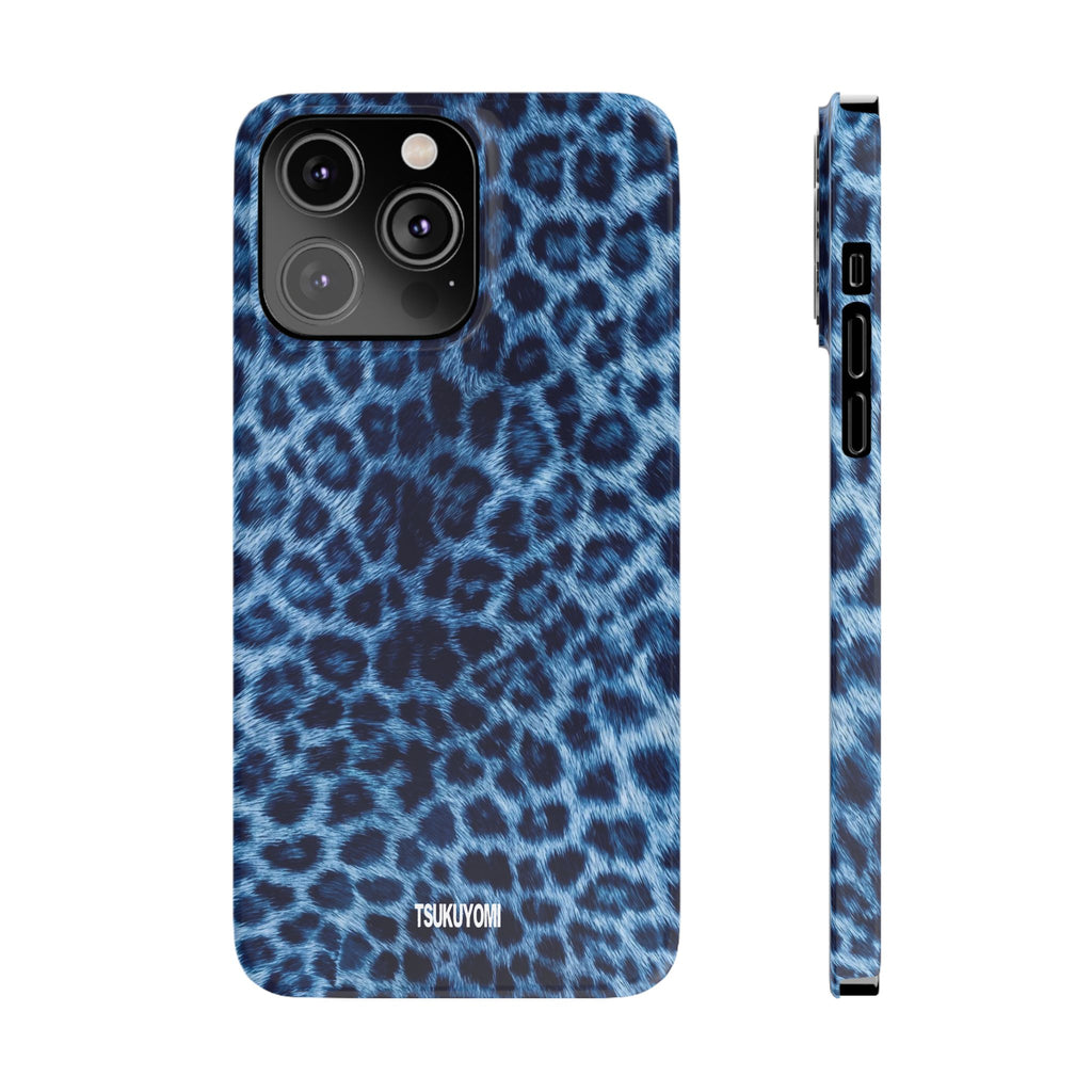 Blue Leopard Phone Case