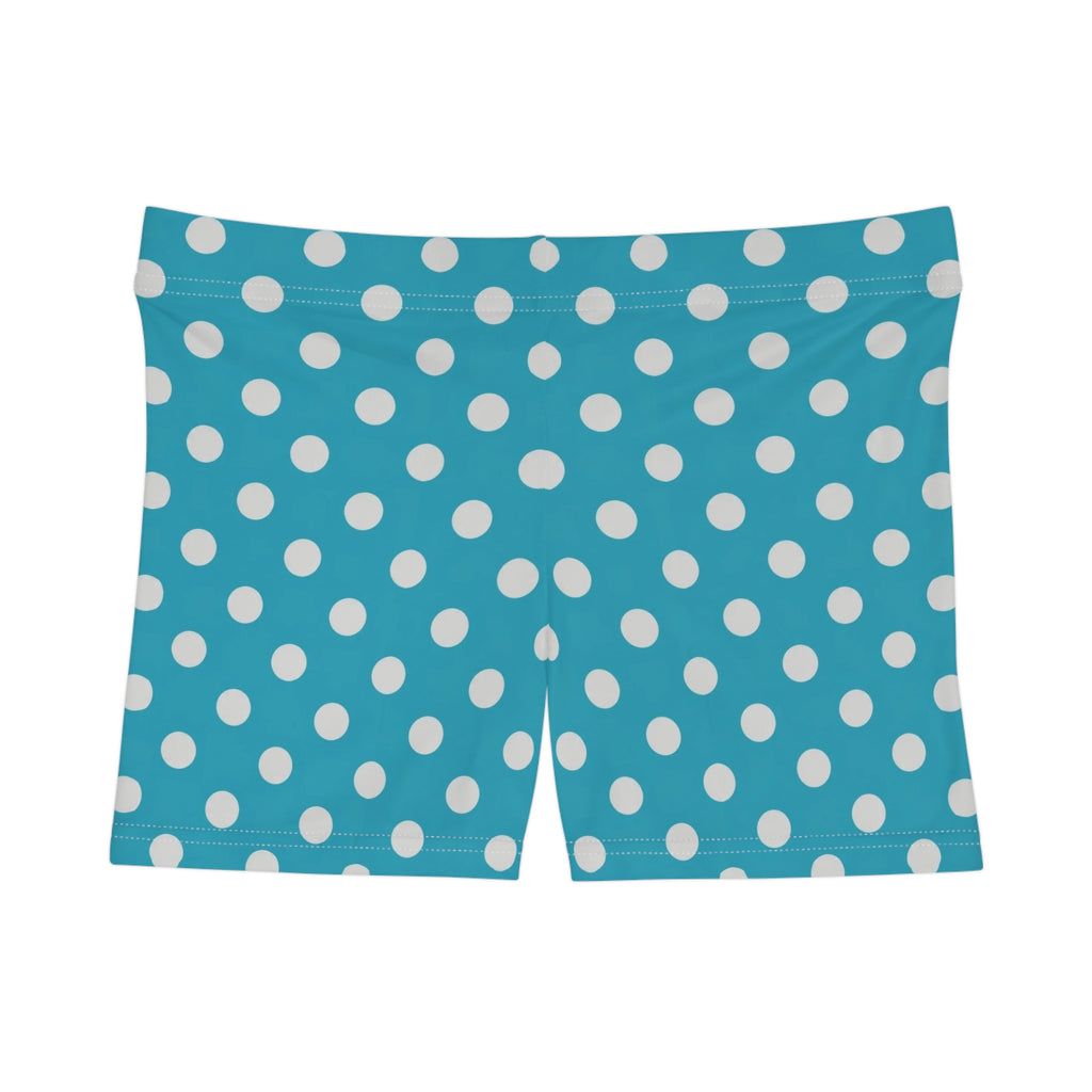 Blue Grotto Polka Dot Mini Shorts