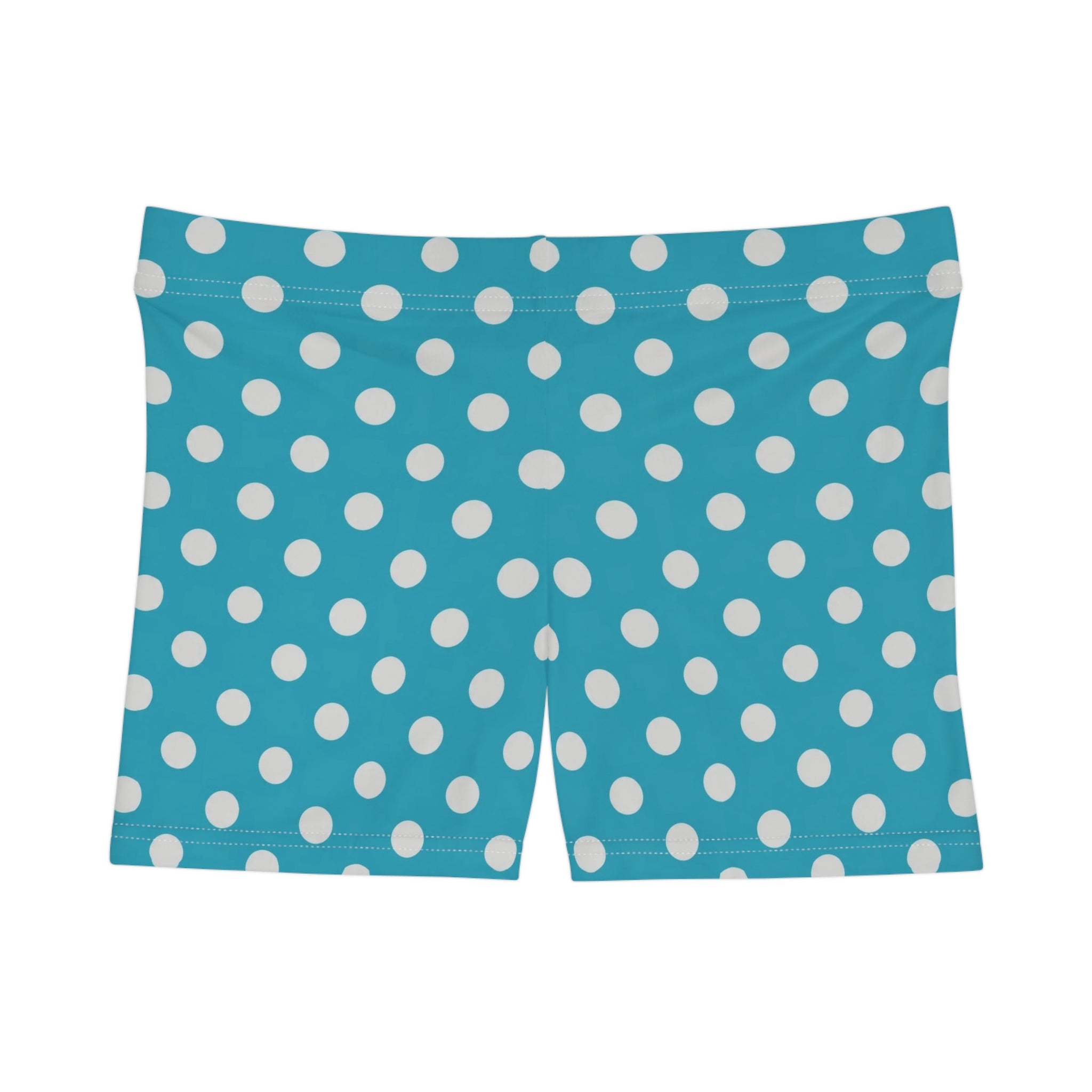 Blue Grotto Polka Dot Mini Shorts