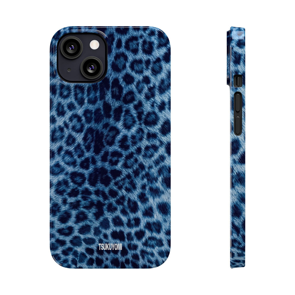 Blue Leopard Phone Case