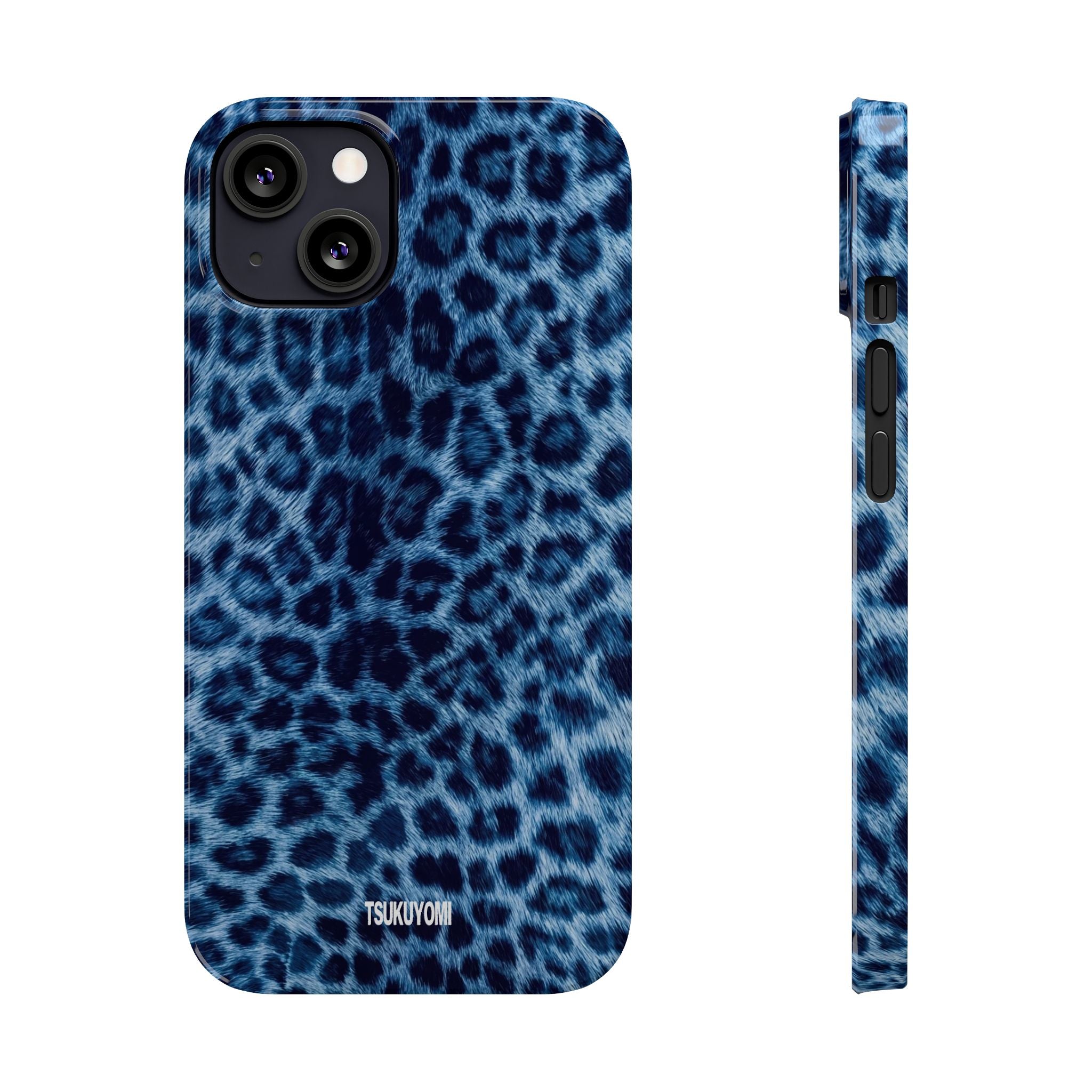Blue Leopard Phone Case