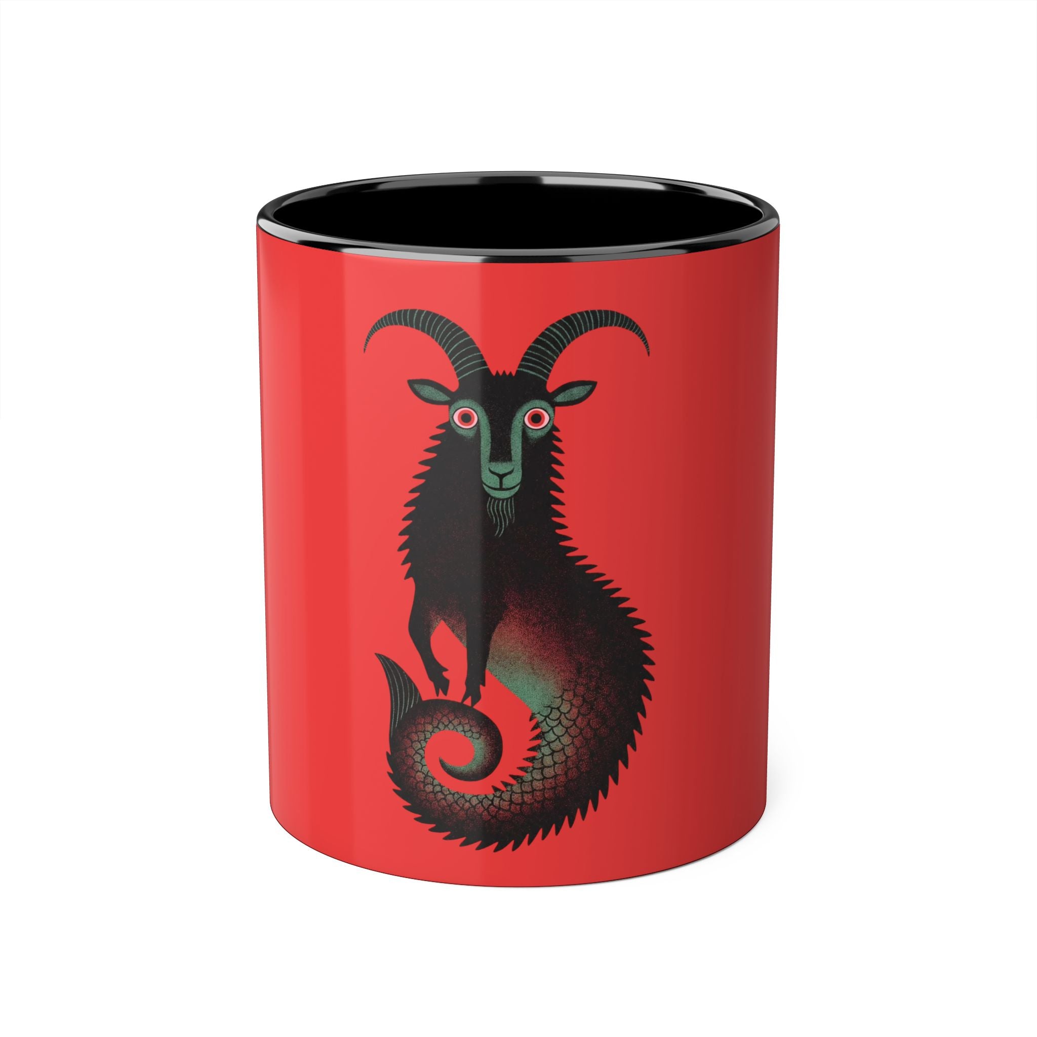 Capricorn Zodiac Sign Illustrated Mug | Astrology 11oz Coffee Mug | Horoscope Art Mug