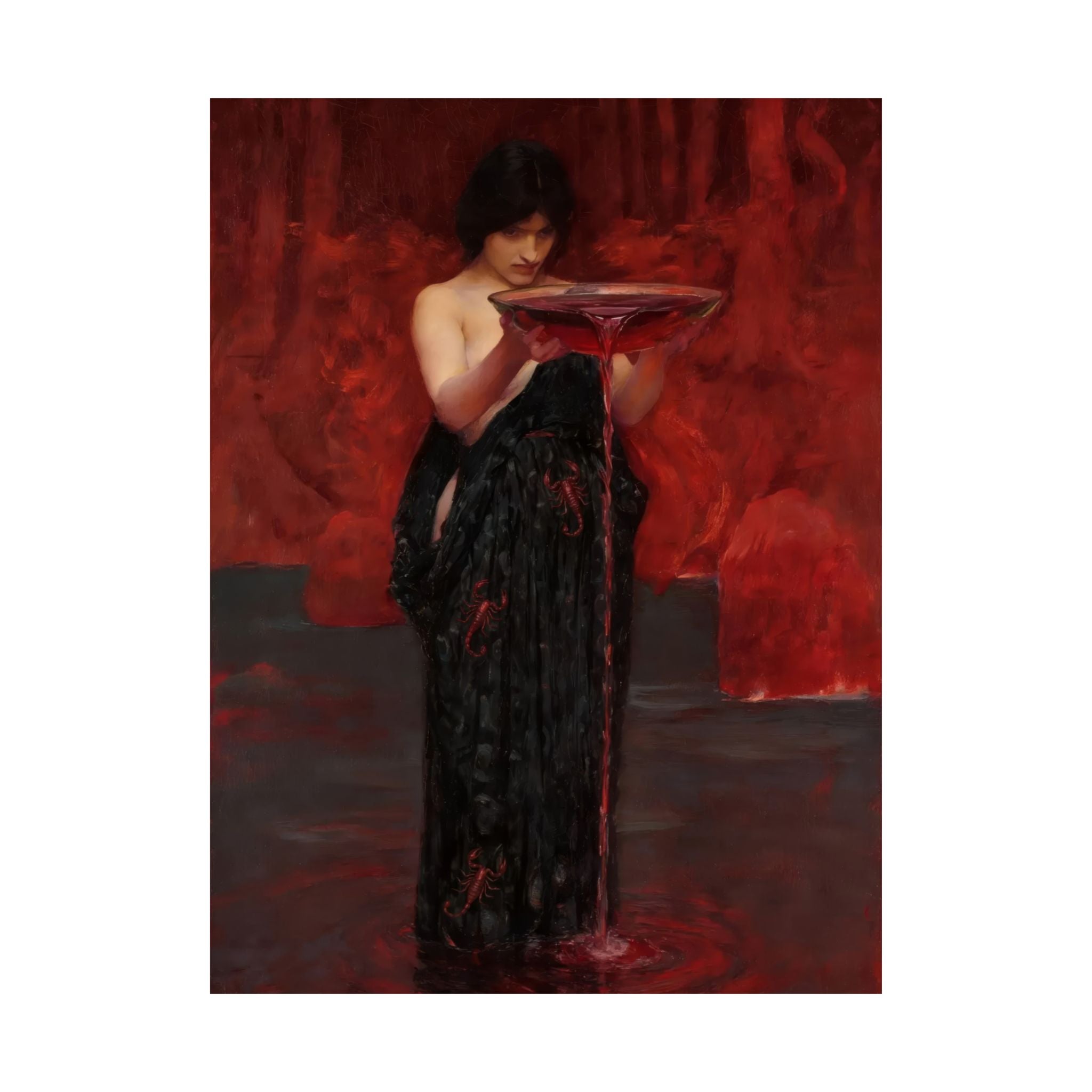 Scorpio Zodiac Art Print - Circe Invidiosa - Vertical Poster