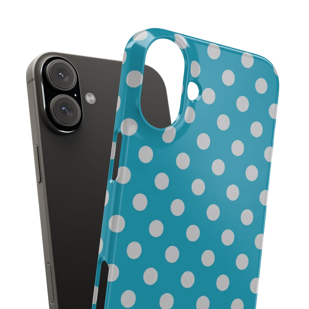 Blue Grotto Polka Dot Phone Case