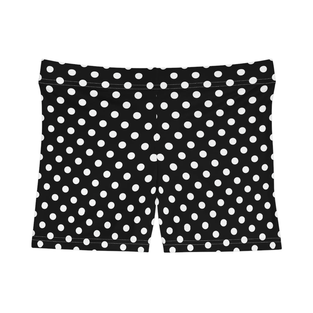 Black & White Polka Dot Mini Shorts