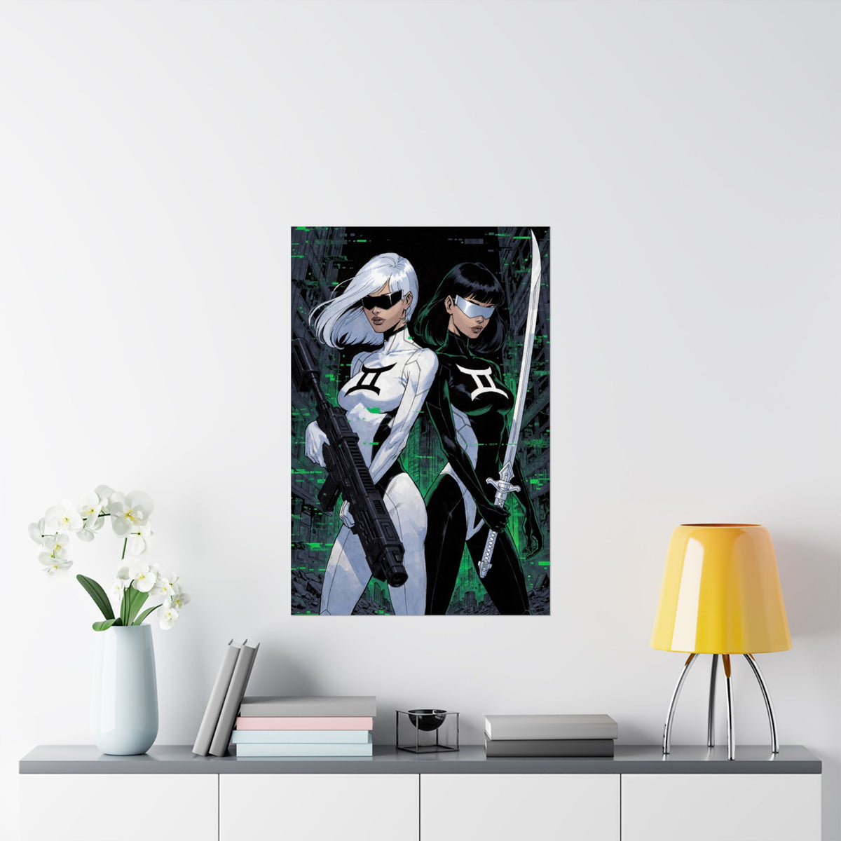 Gemini Superhero Art Print