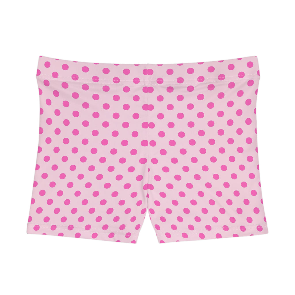 Pink Polka Dot Mini Shorts