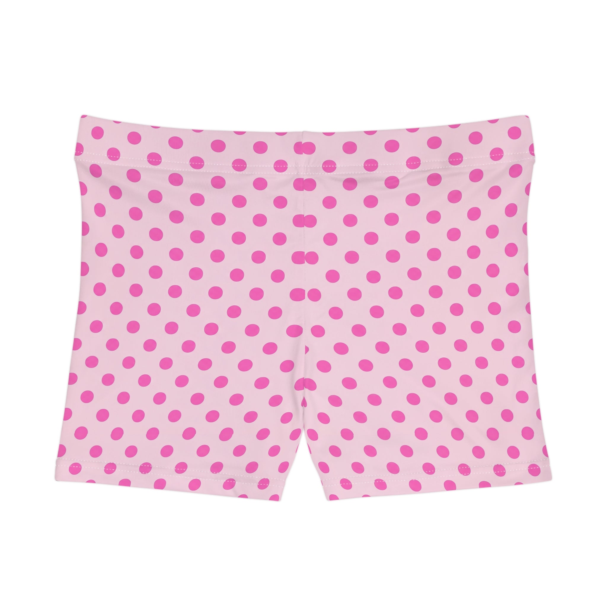 Pink Polka Dot Mini Shorts