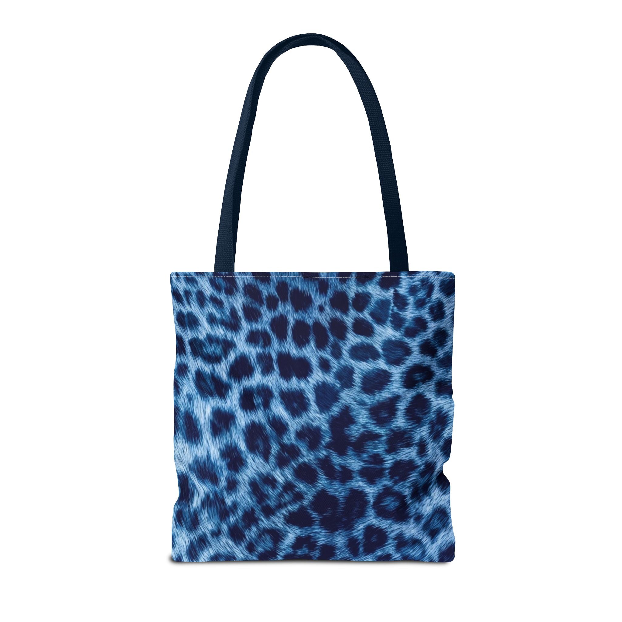 Blue Leopard Tote Bag