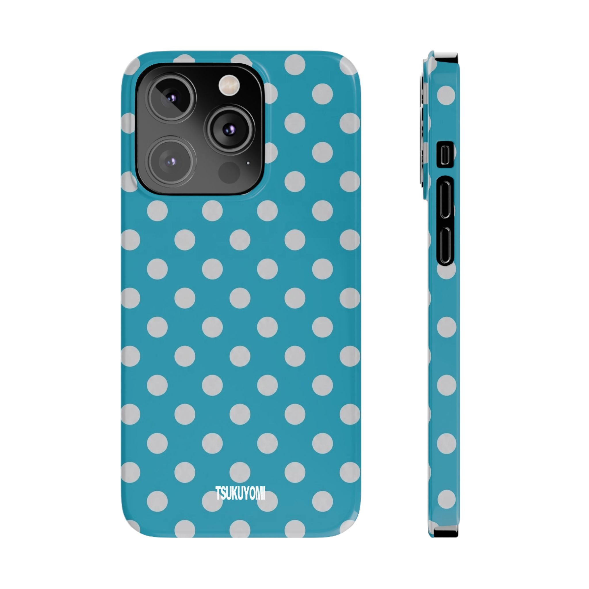 Blue Grotto Polka Dot Phone Case