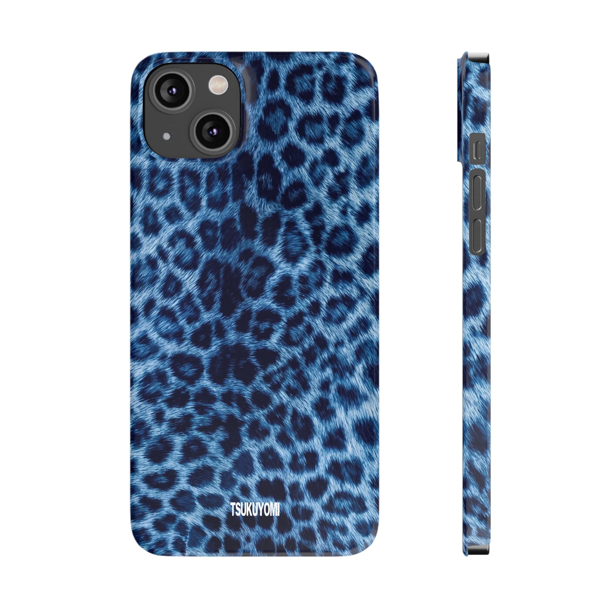 Blue Leopard Phone Case