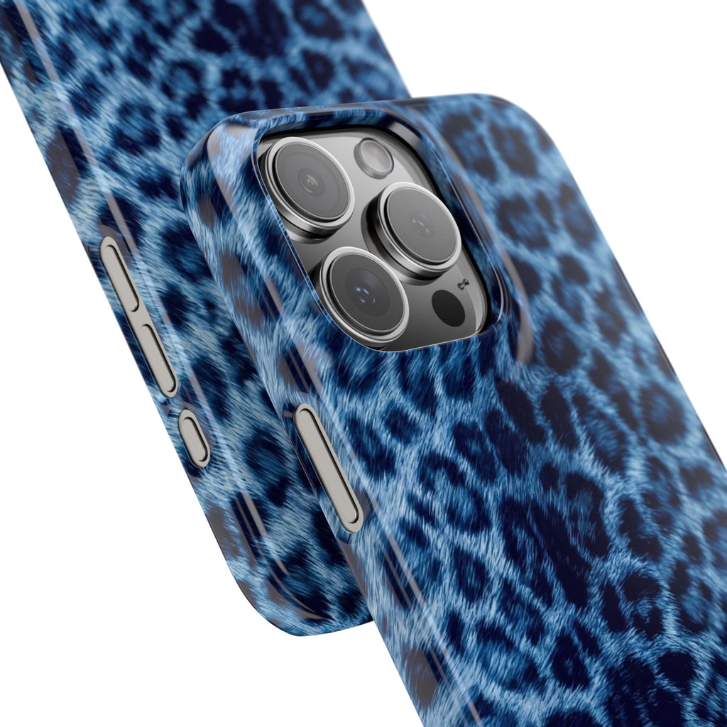 Blue Leopard Phone Case