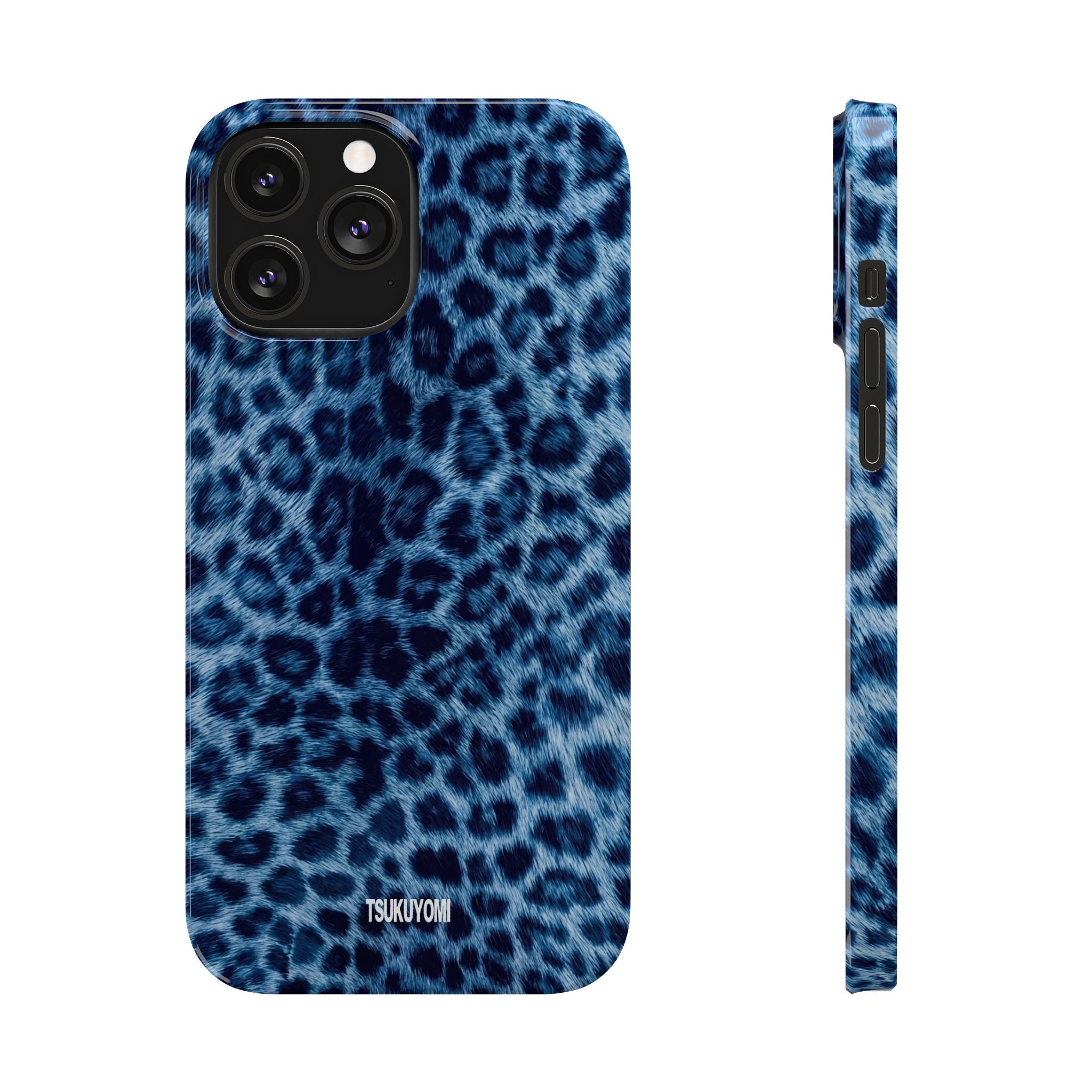 Blue Leopard Phone Case