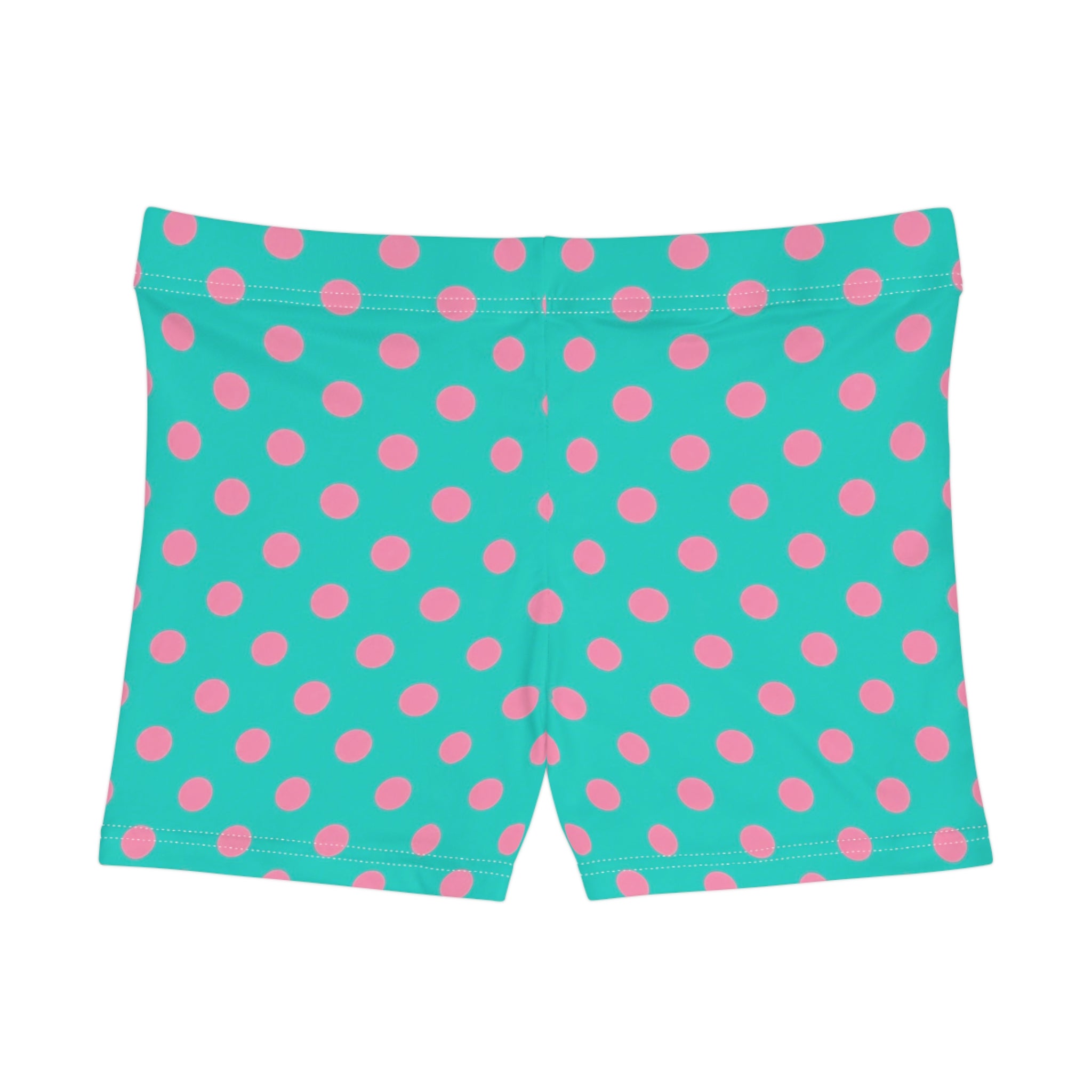 Lagoon Bloom Polka Dot Mini Shorts