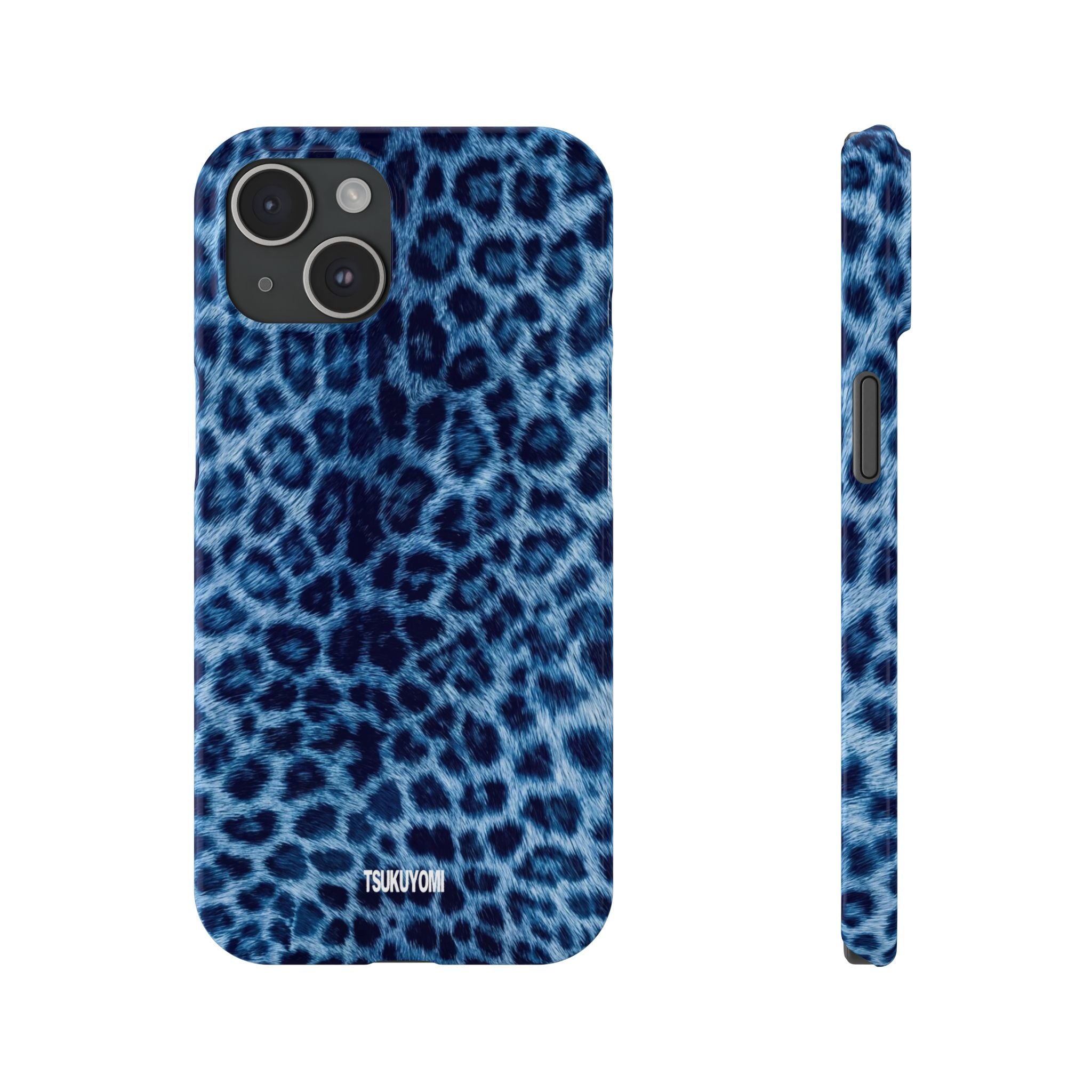 Blue Leopard Phone Case