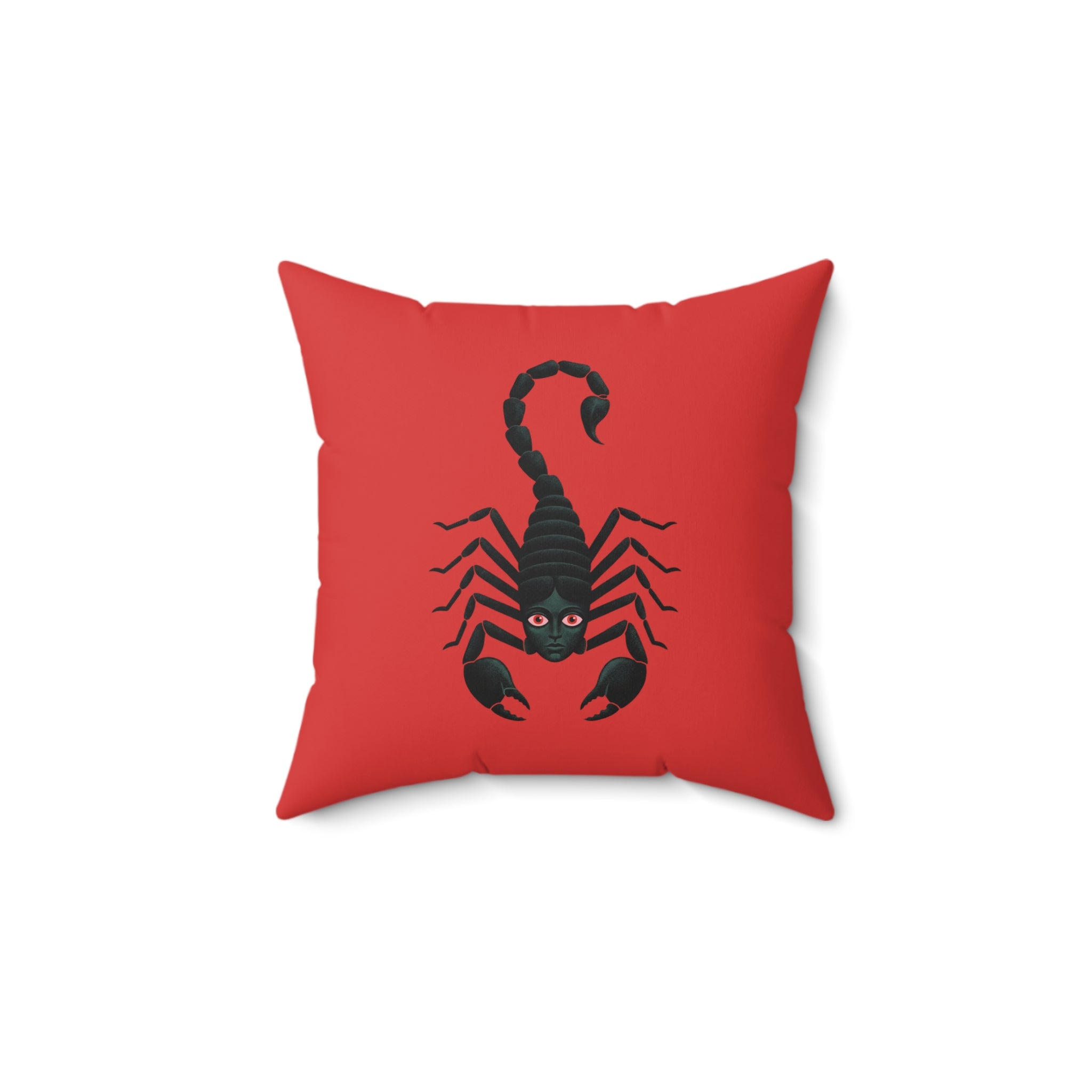 Scorpio Gothic Pillow | Faux Suede Square Pillow
