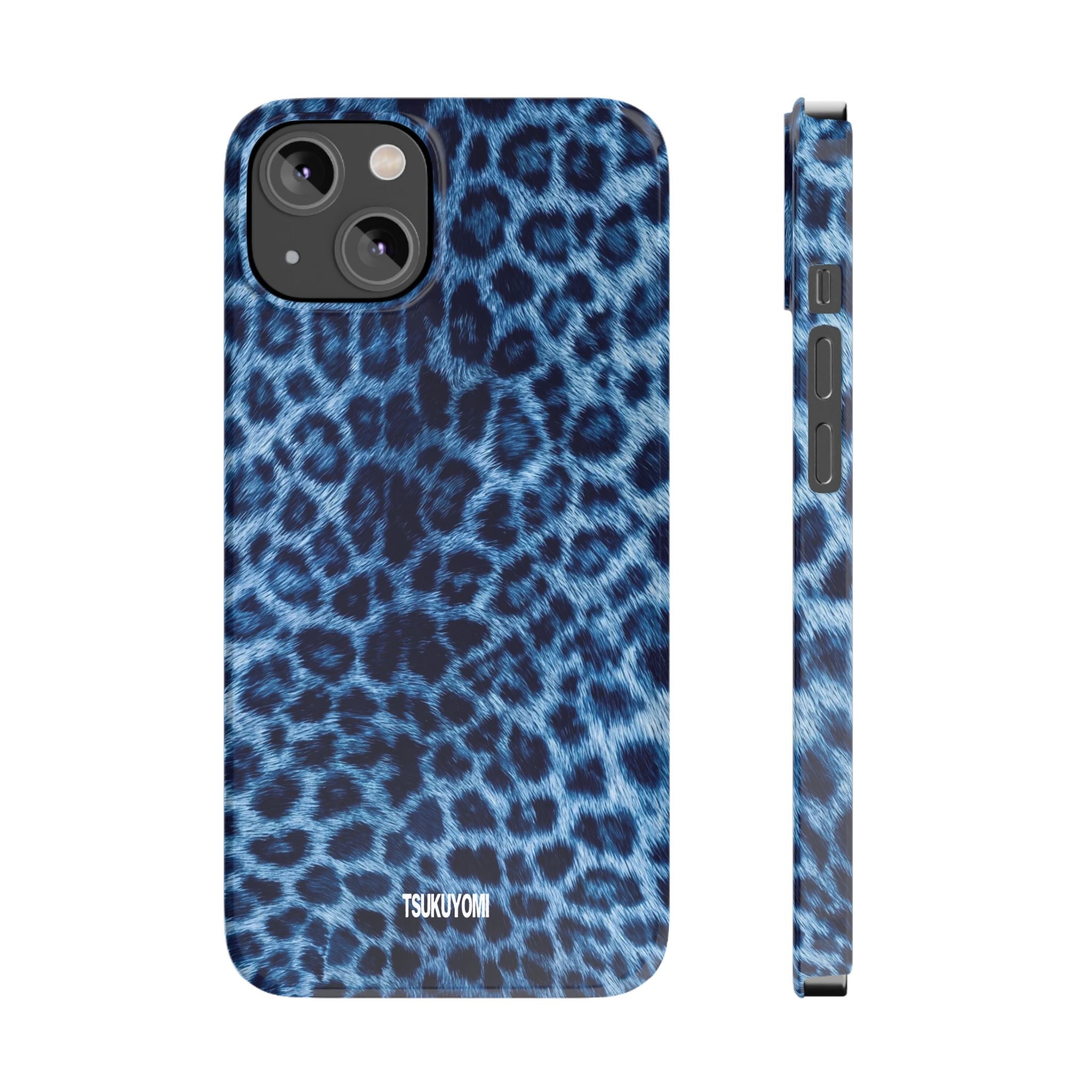 Blue Leopard Phone Case