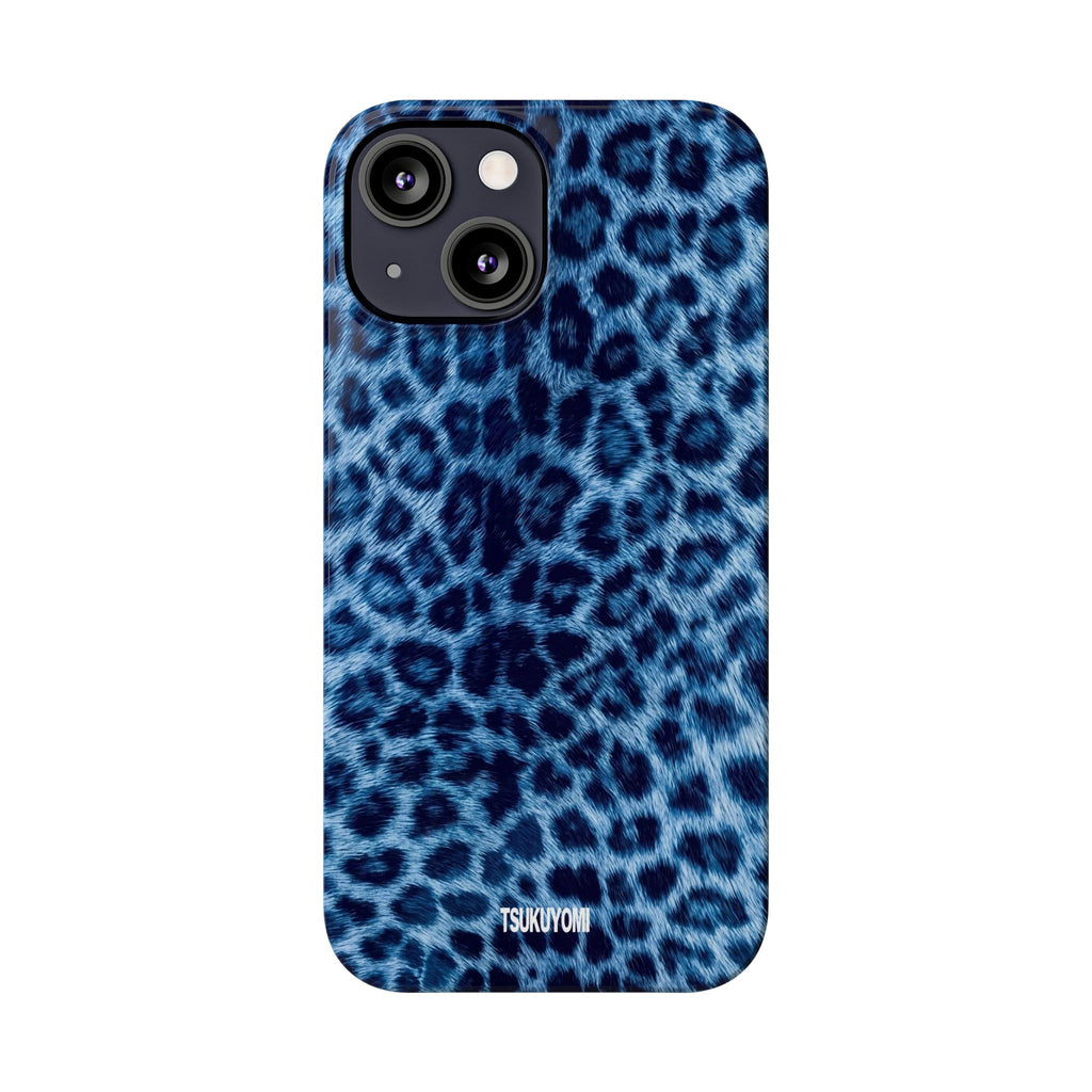 Blue Leopard Phone Case