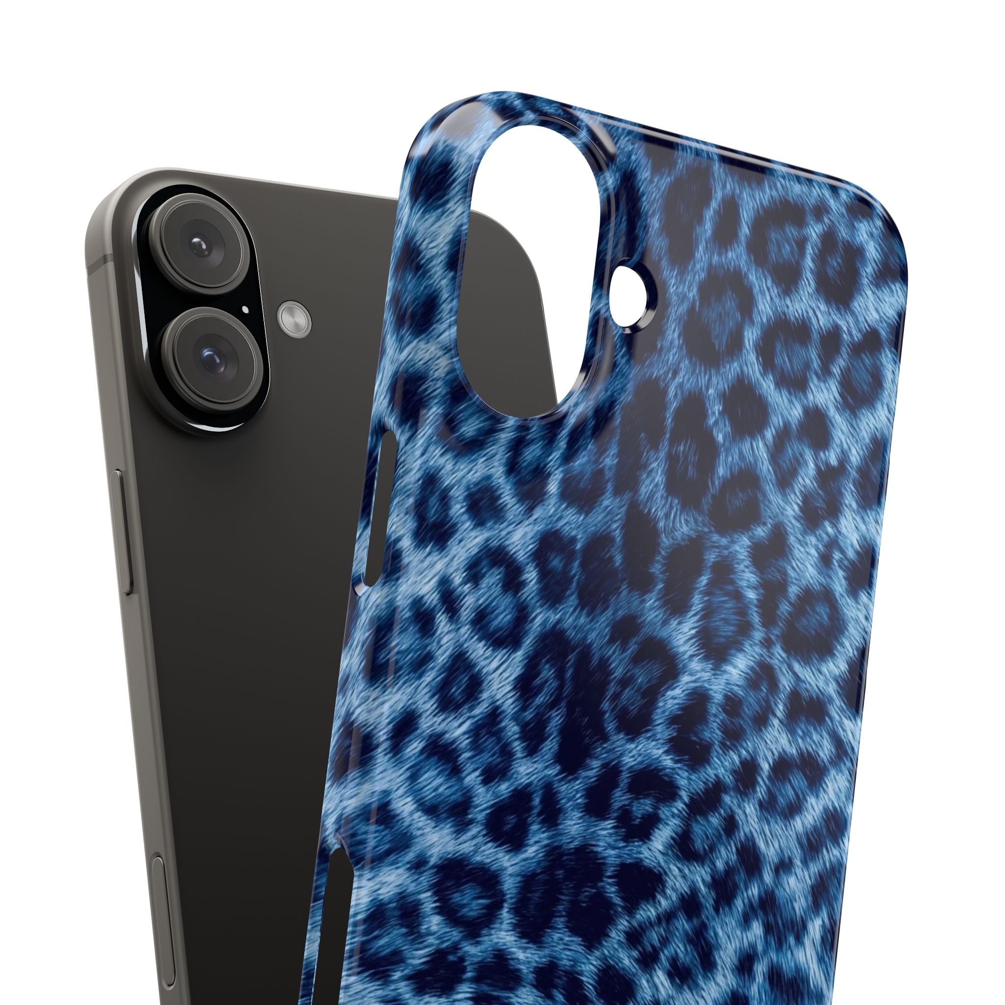 Blue Leopard Phone Case