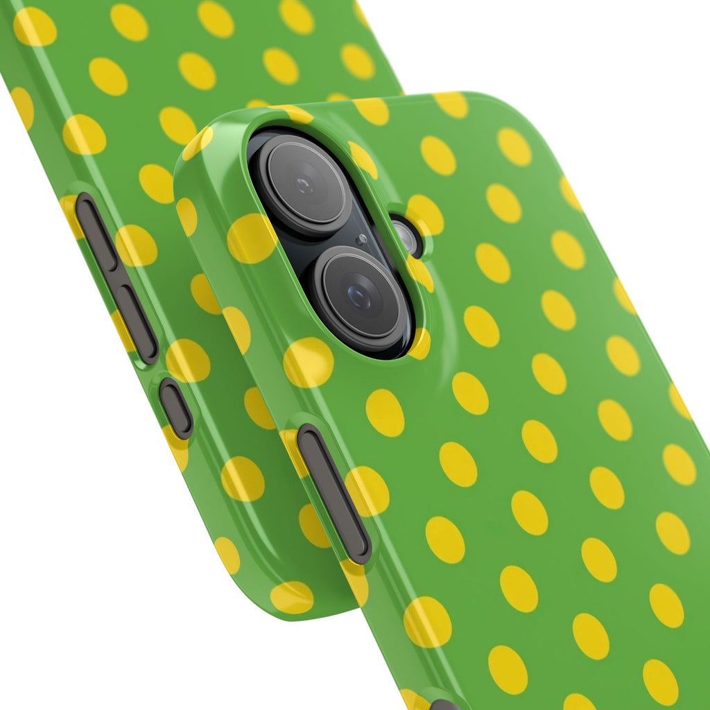 Lemon Belle Polka Dot Phone Case