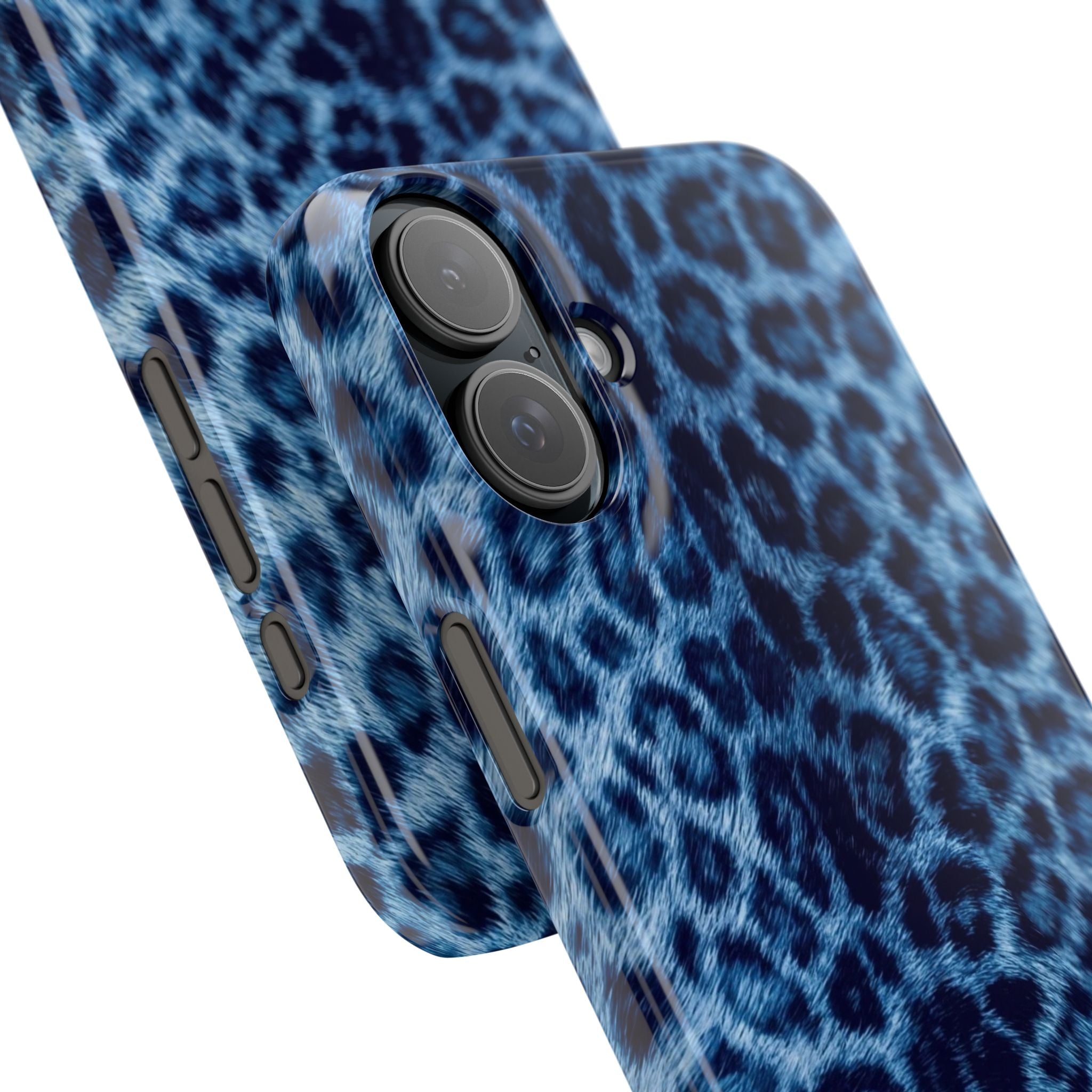 Blue Leopard Phone Case