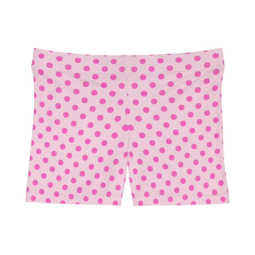 Pink Polka Dot Mini Shorts
