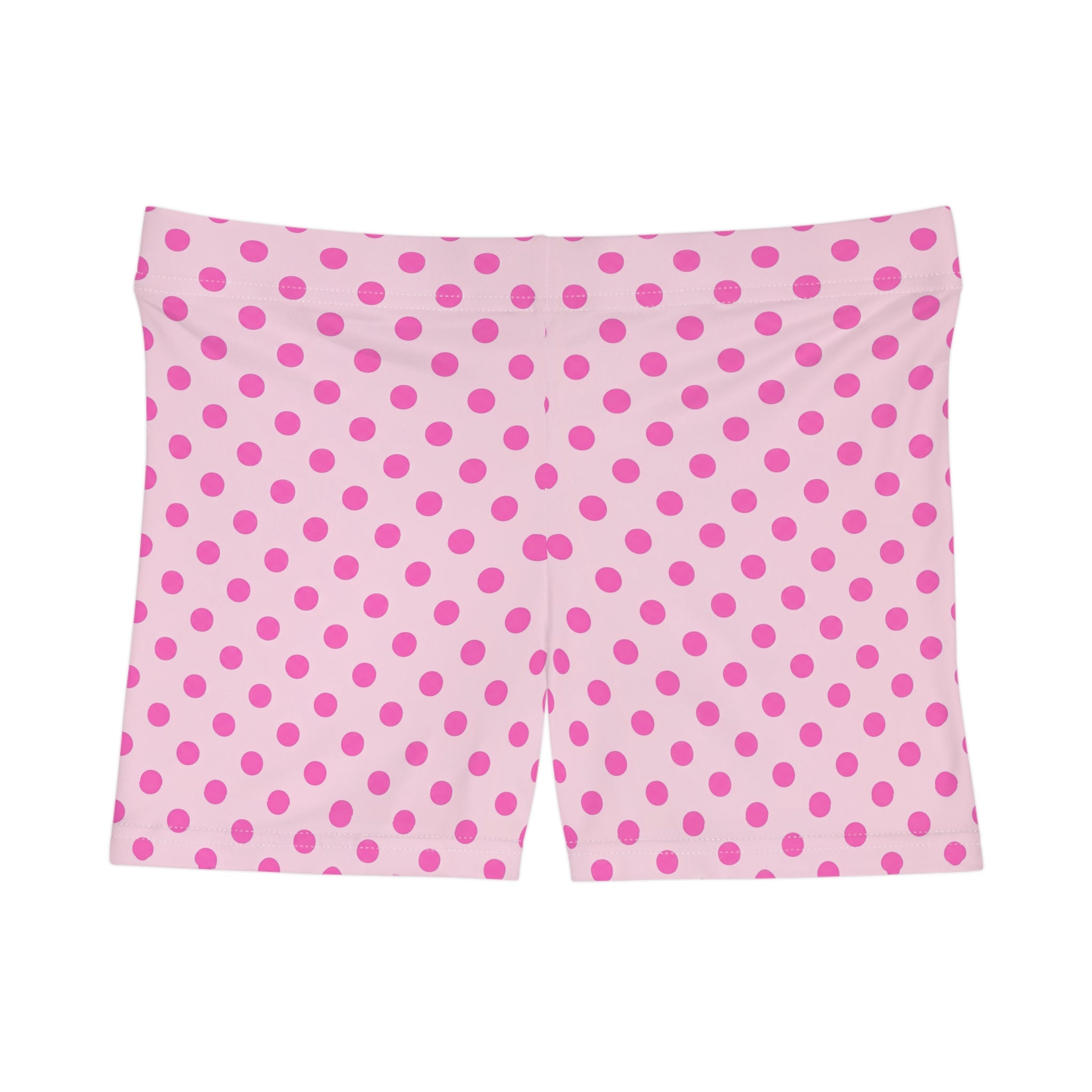 Pink Polka Dot Mini Shorts