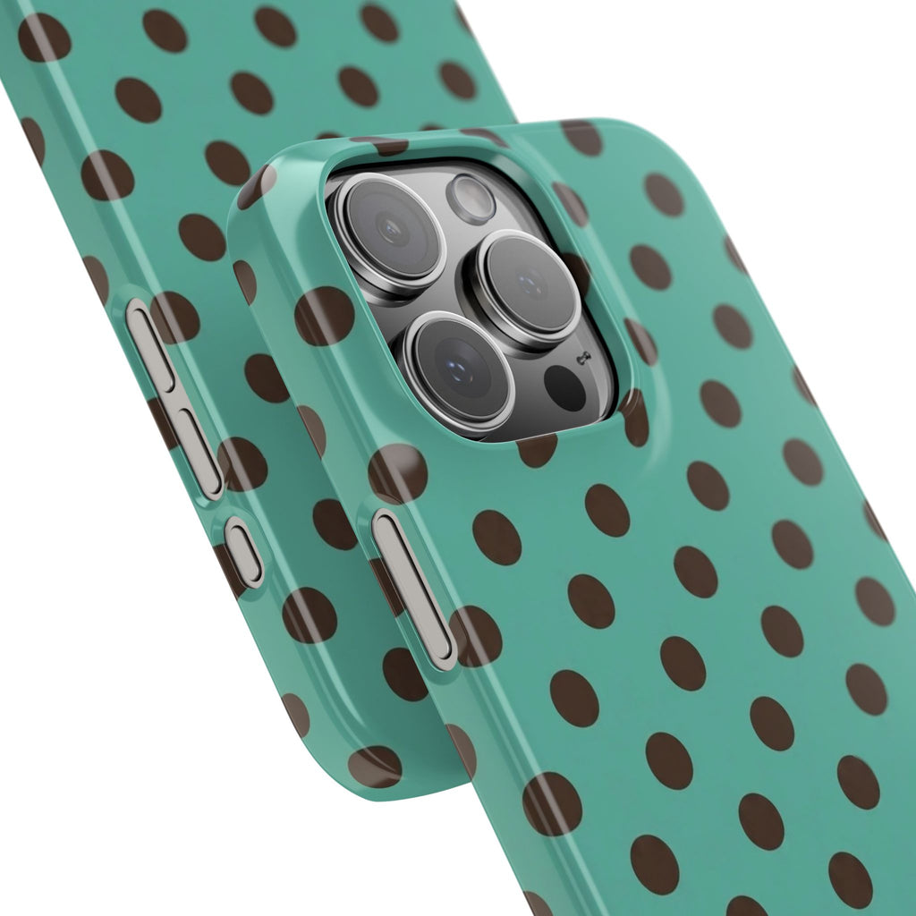 Palm Espresso Polka Dot Phone Case