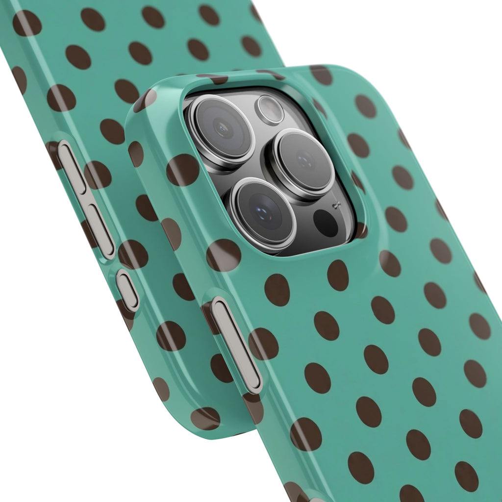 Palm Espresso Polka Dot Phone Case