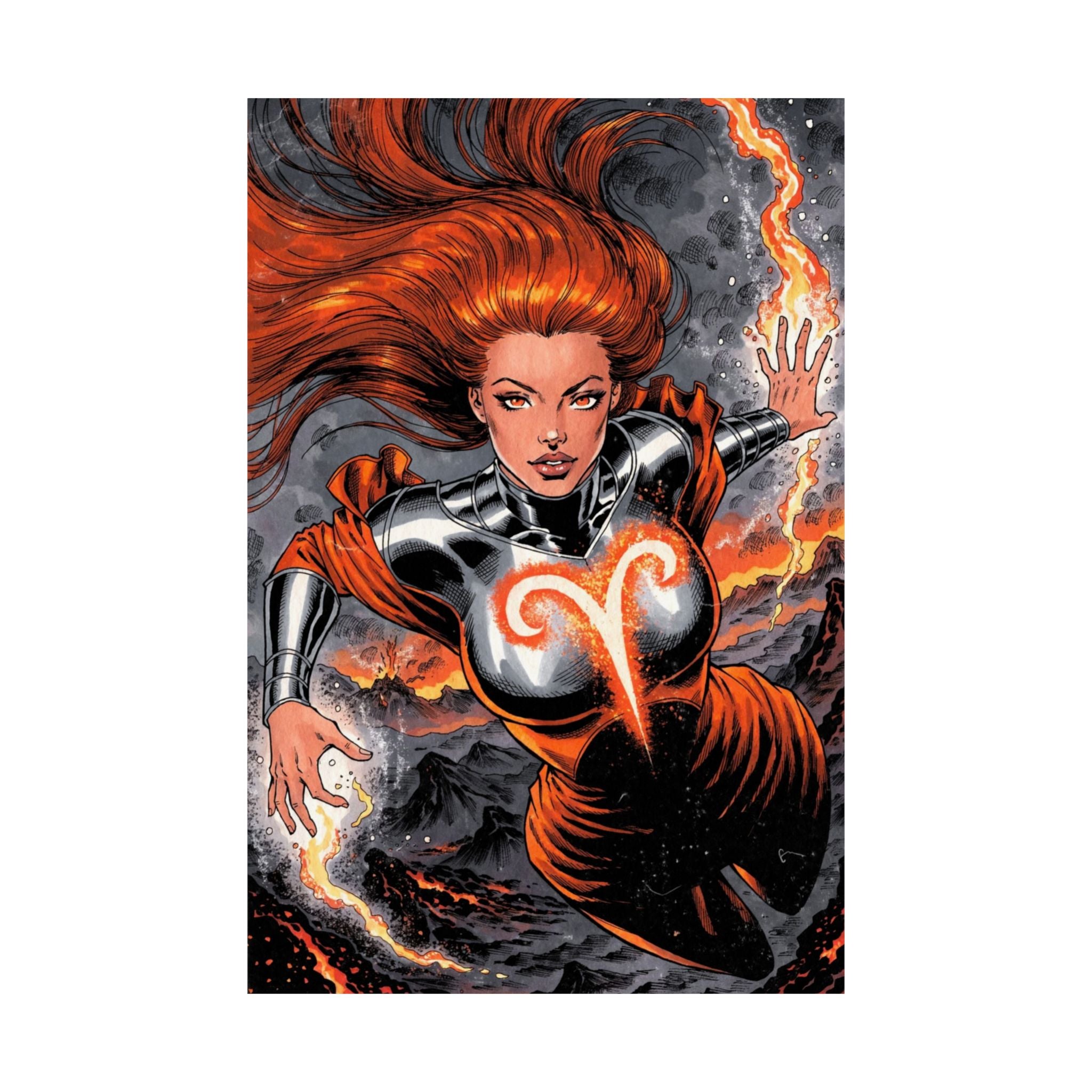 Aries Superhero Art Print