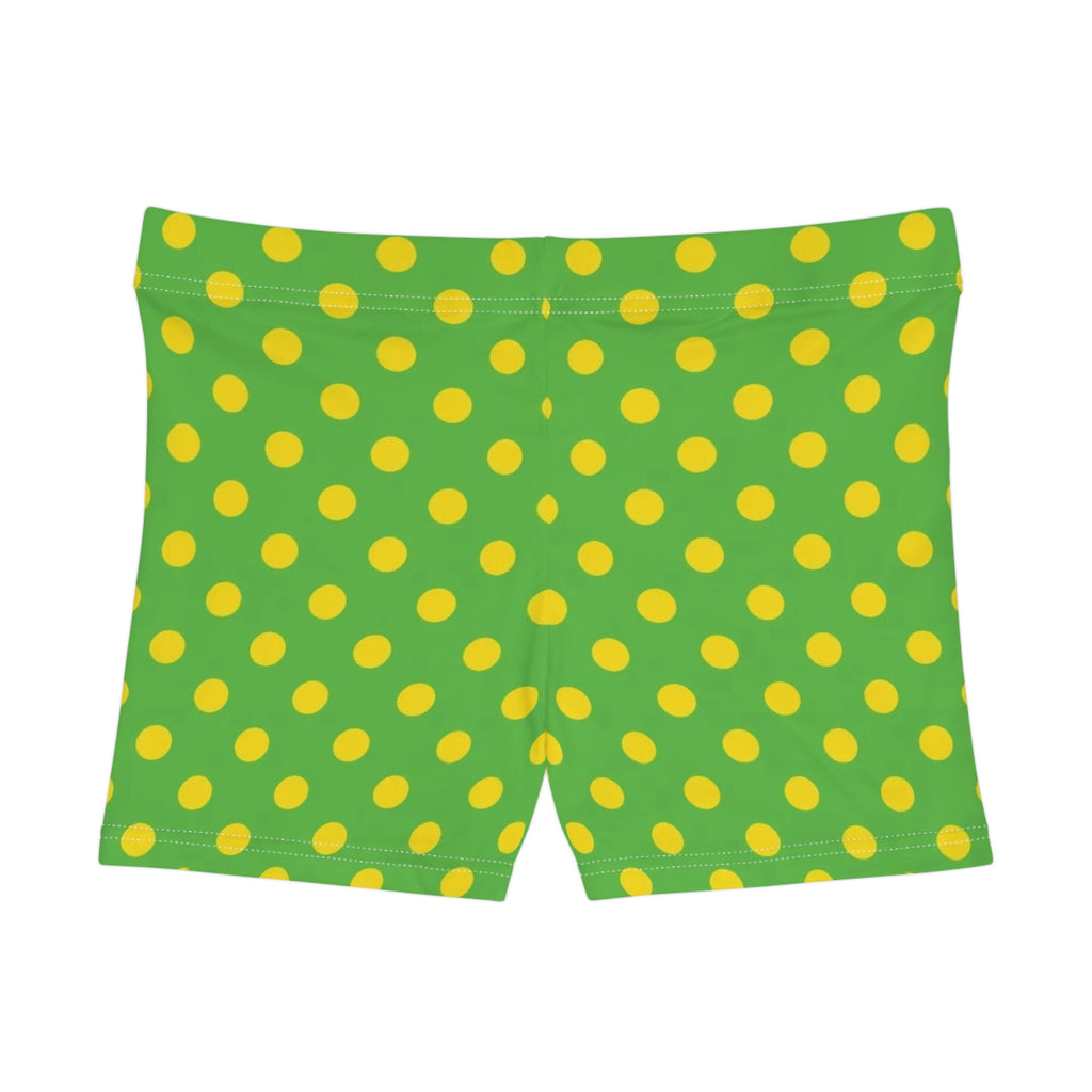 Lemon Belle Polka Dot Mini Shorts