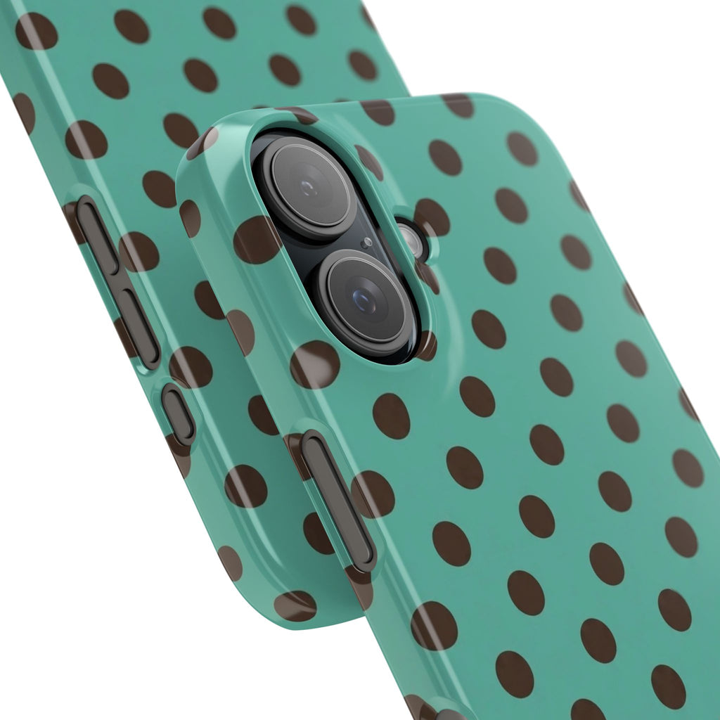 Palm Espresso Polka Dot Phone Case