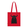 Taurus Shadow Bull - Gothic Organic Cotton Tote Bag