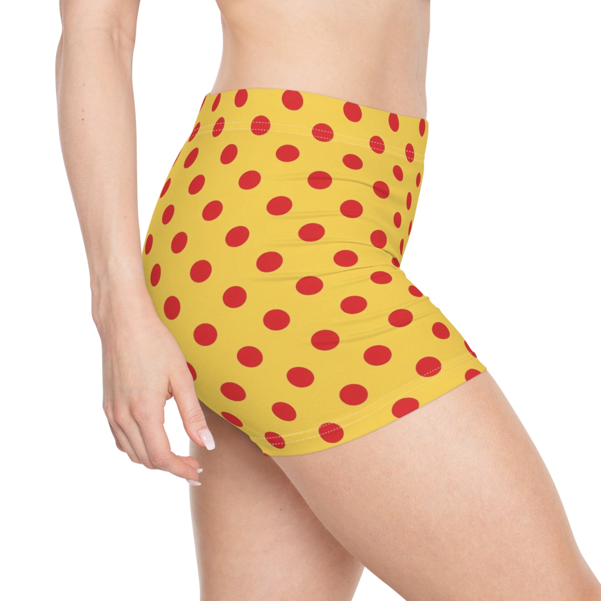 Sicilian Summer Polka Dot Mini Shorts