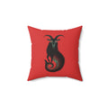 Capricorn Cancer Gothic Pillow | Faux Suede Square Pillow