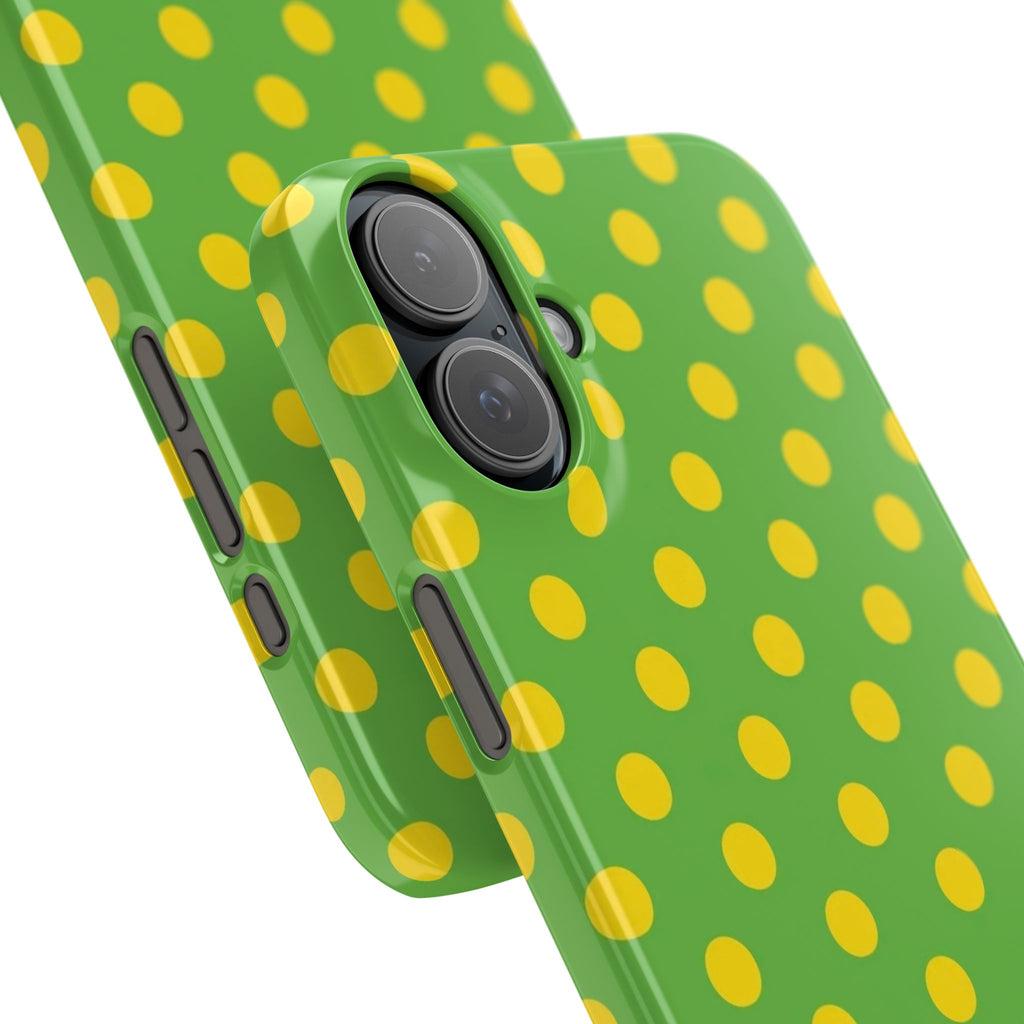 Lemon Belle Polka Dot Phone Case