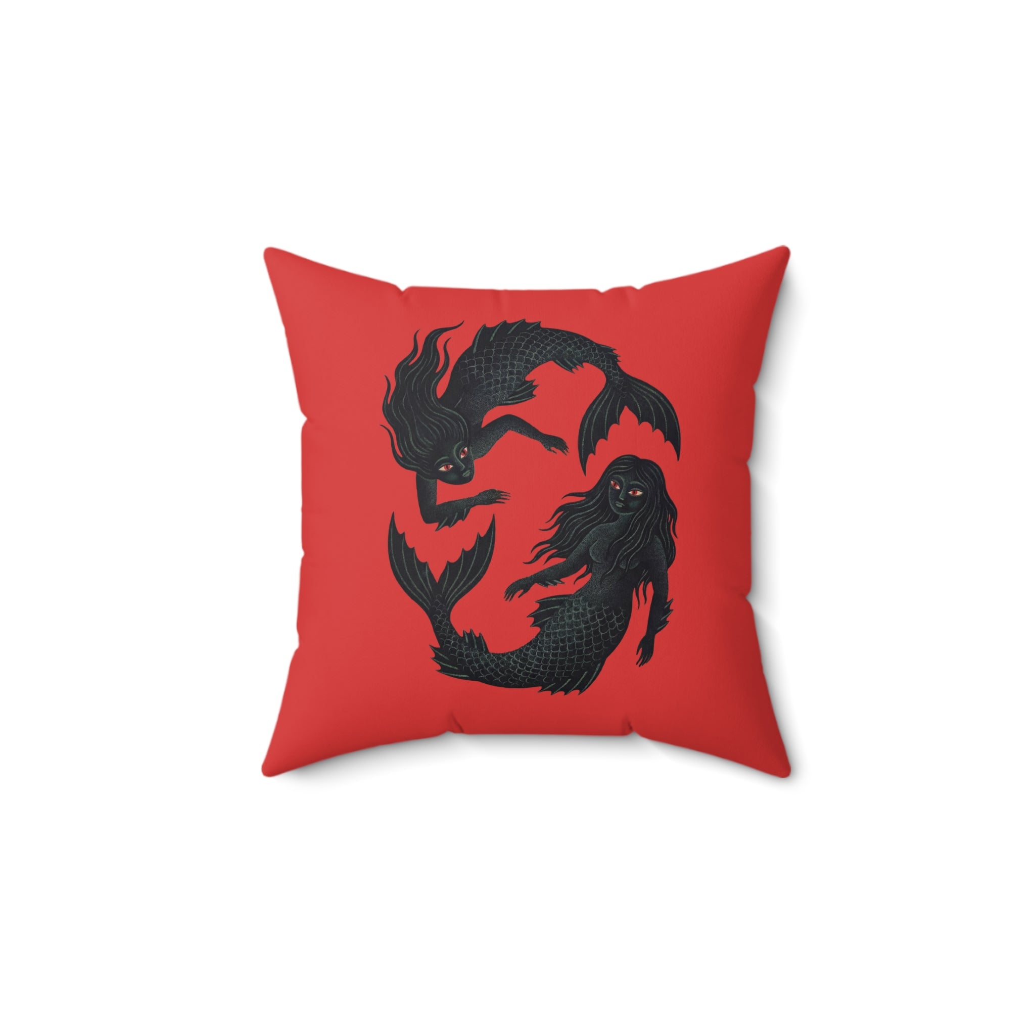 Pisces Gothic Pillow | Faux Suede Square Pillow