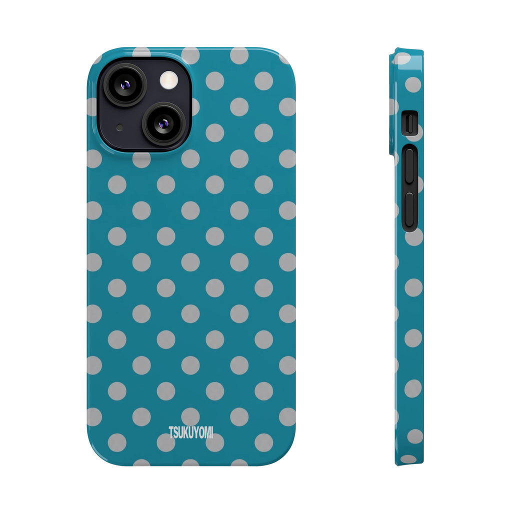 Blue Grotto Polka Dot Phone Case