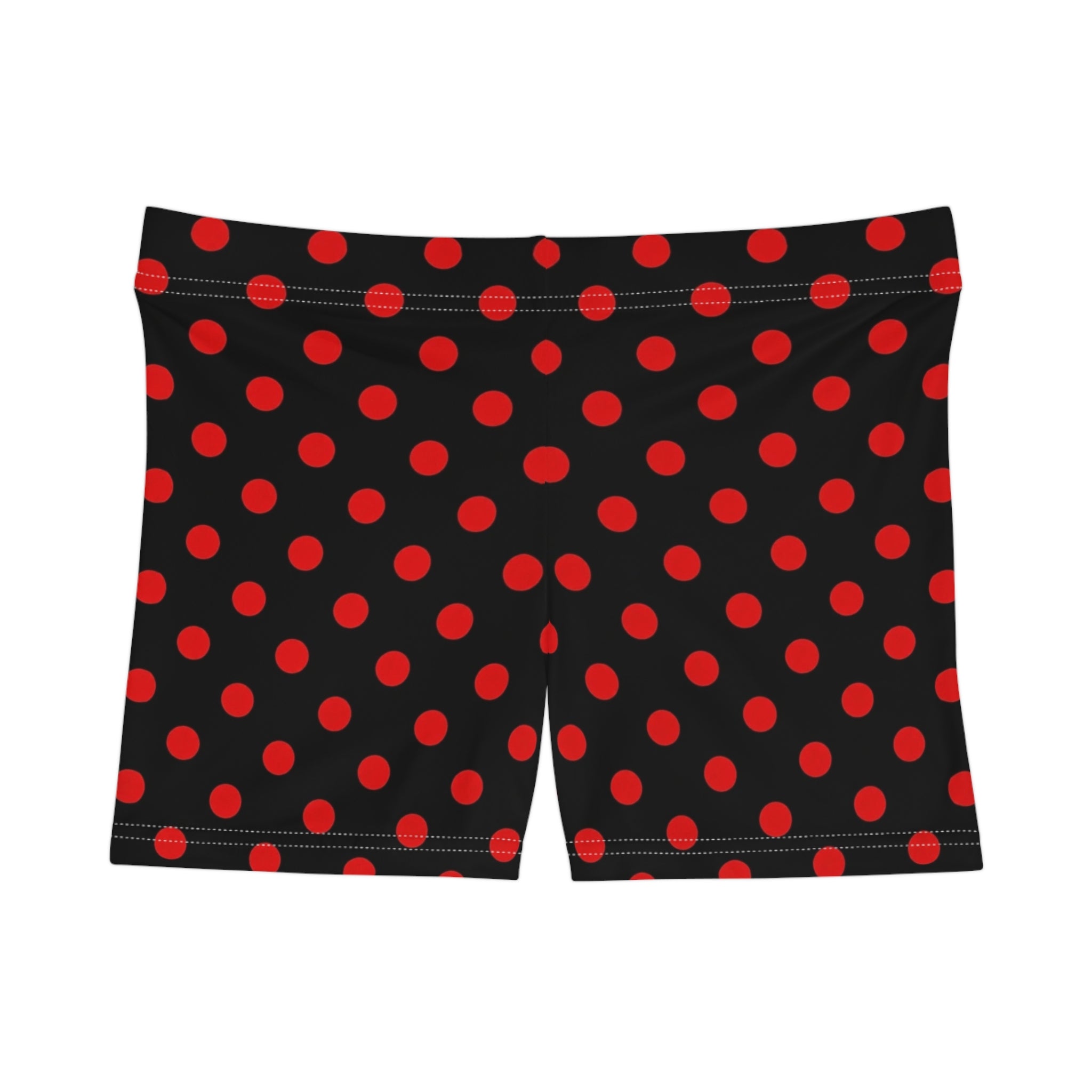 Black Widow Polka Dot Mini Shorts