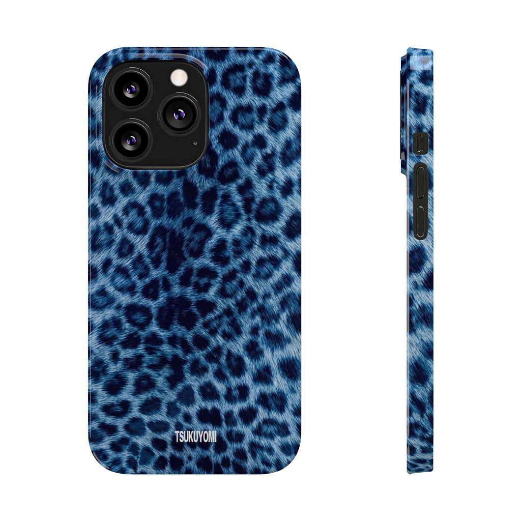 Blue Leopard Phone Case