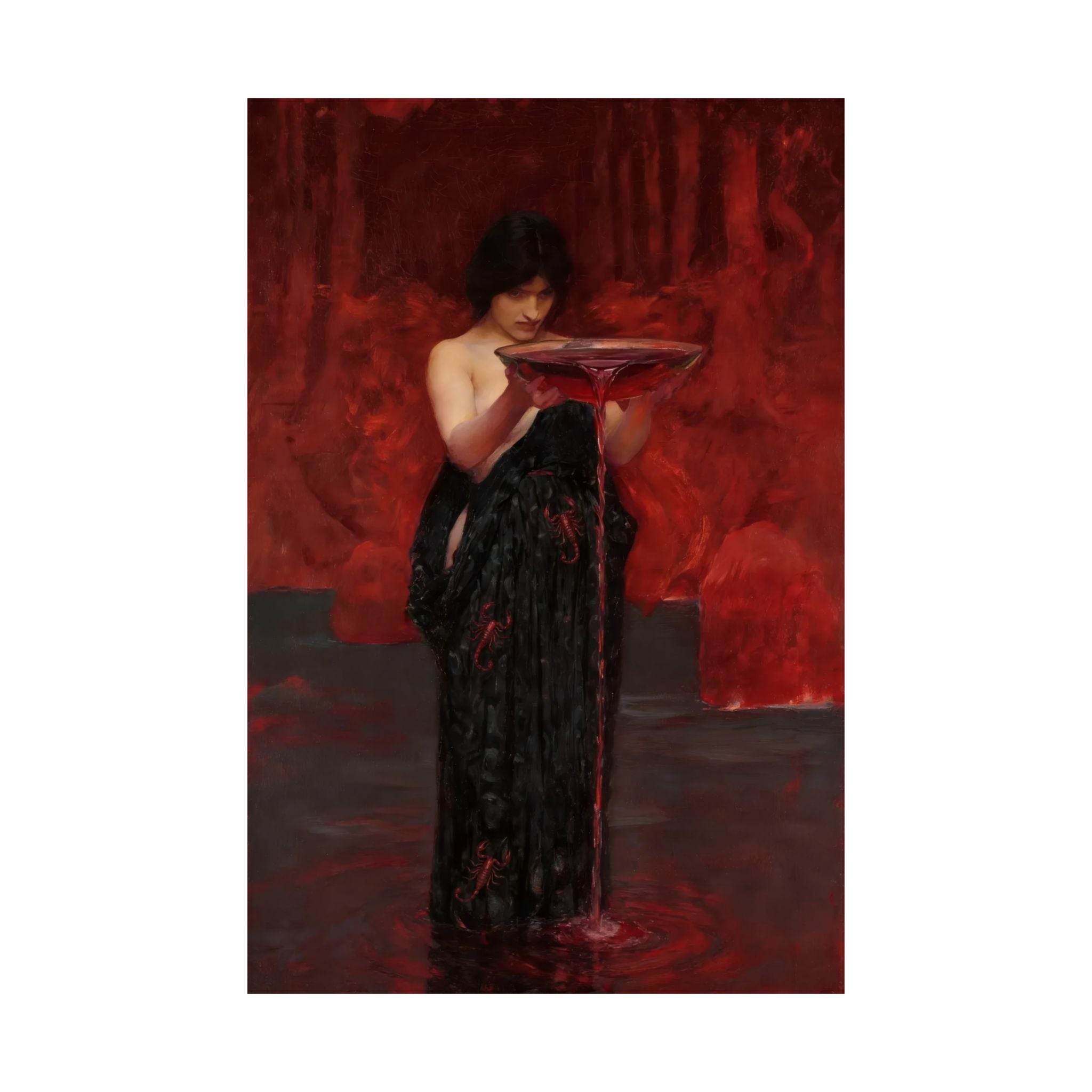 Scorpio Zodiac Art Print - Circe Invidiosa - Vertical Poster