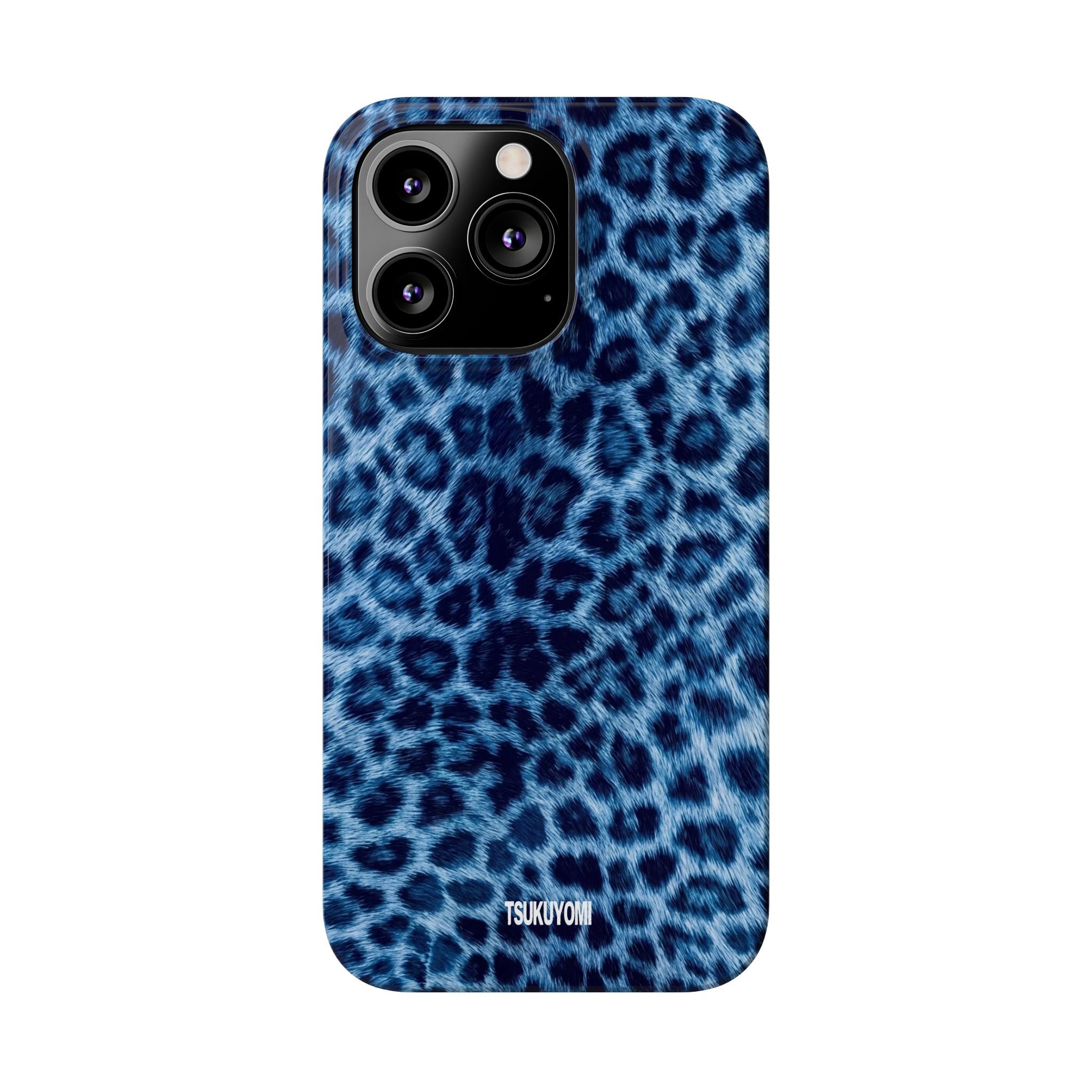 Blue Leopard Phone Case