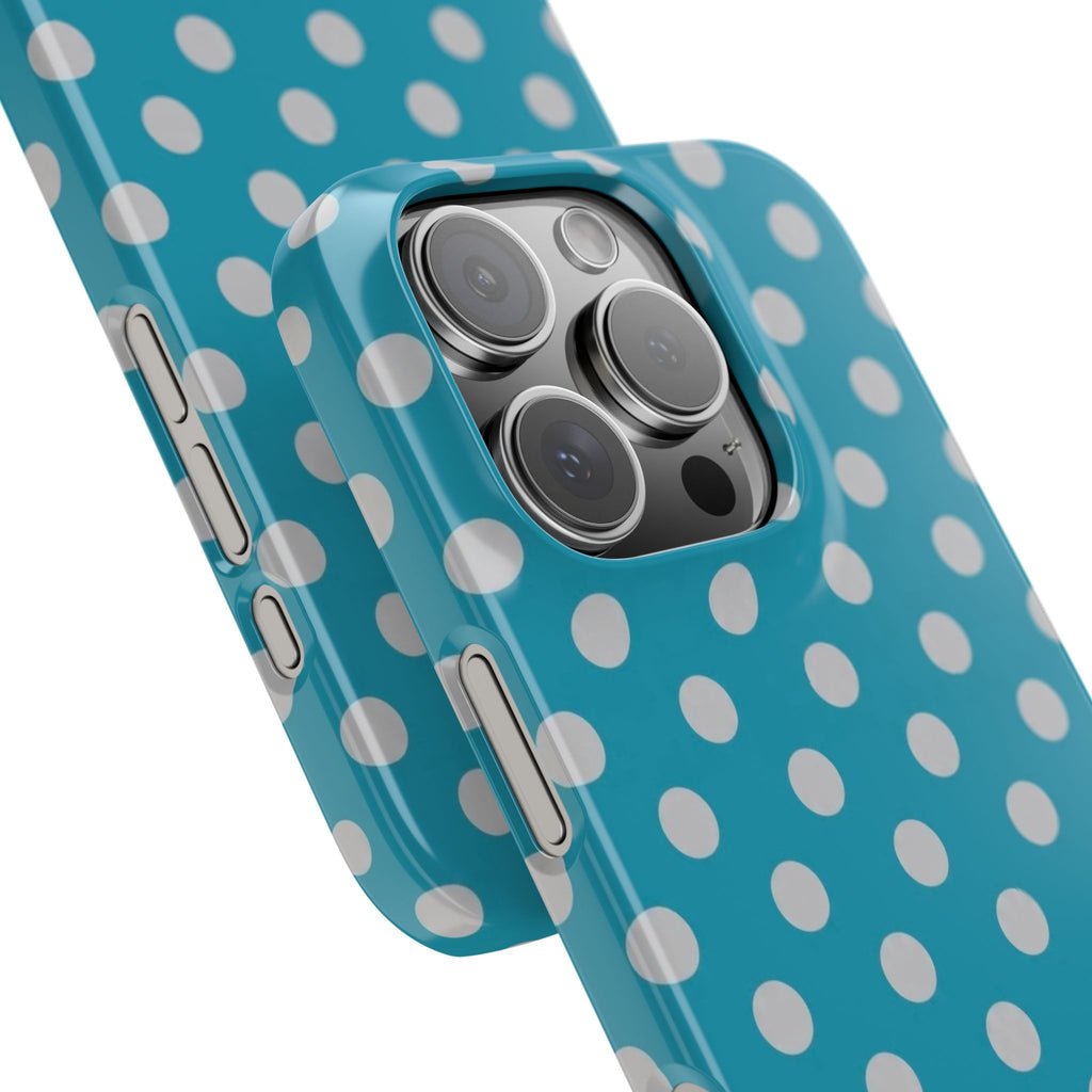 Blue Grotto Polka Dot Phone Case