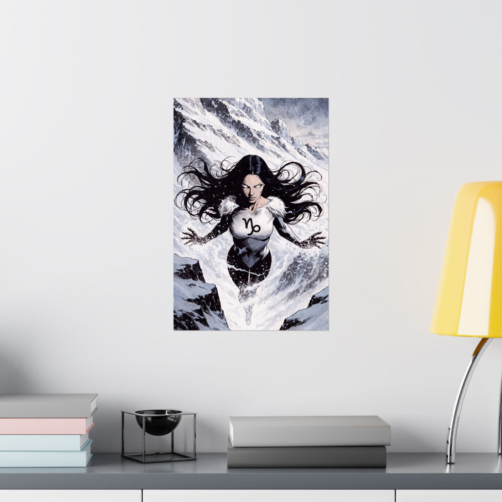 Capricorn Superhero Art Print