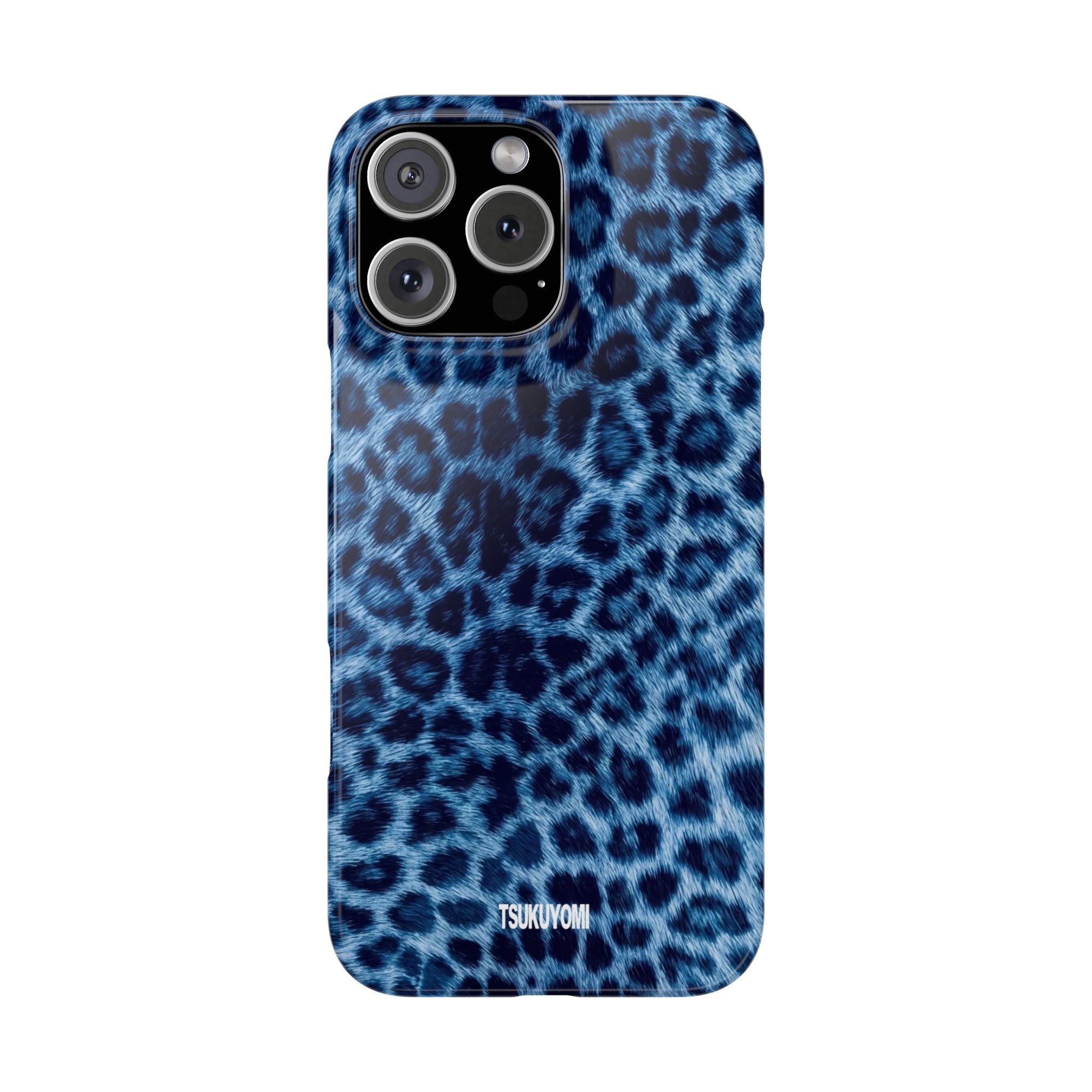 Blue Leopard Phone Case