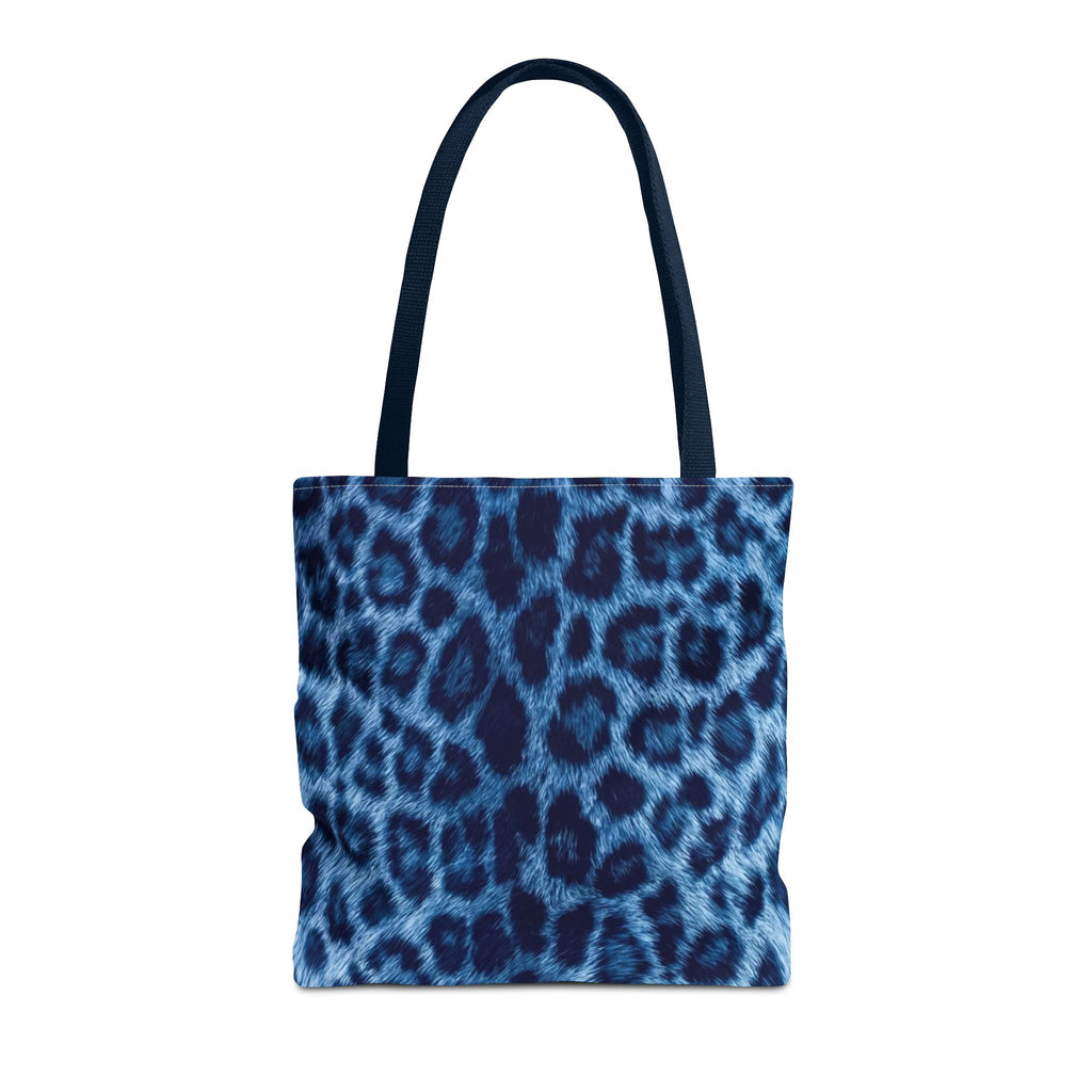 Blue Leopard Tote Bag
