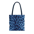 Blue Leopard Tote Bag