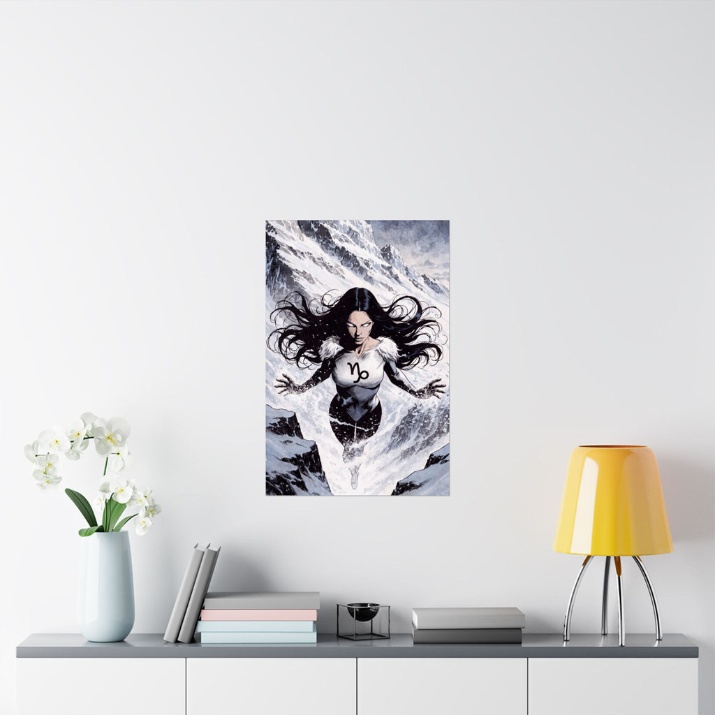 Capricorn Superhero Art Print