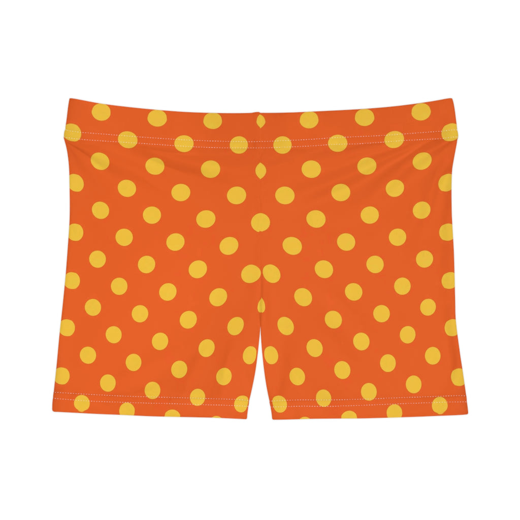 Peach Bonbon Polka Dot Mini Shorts